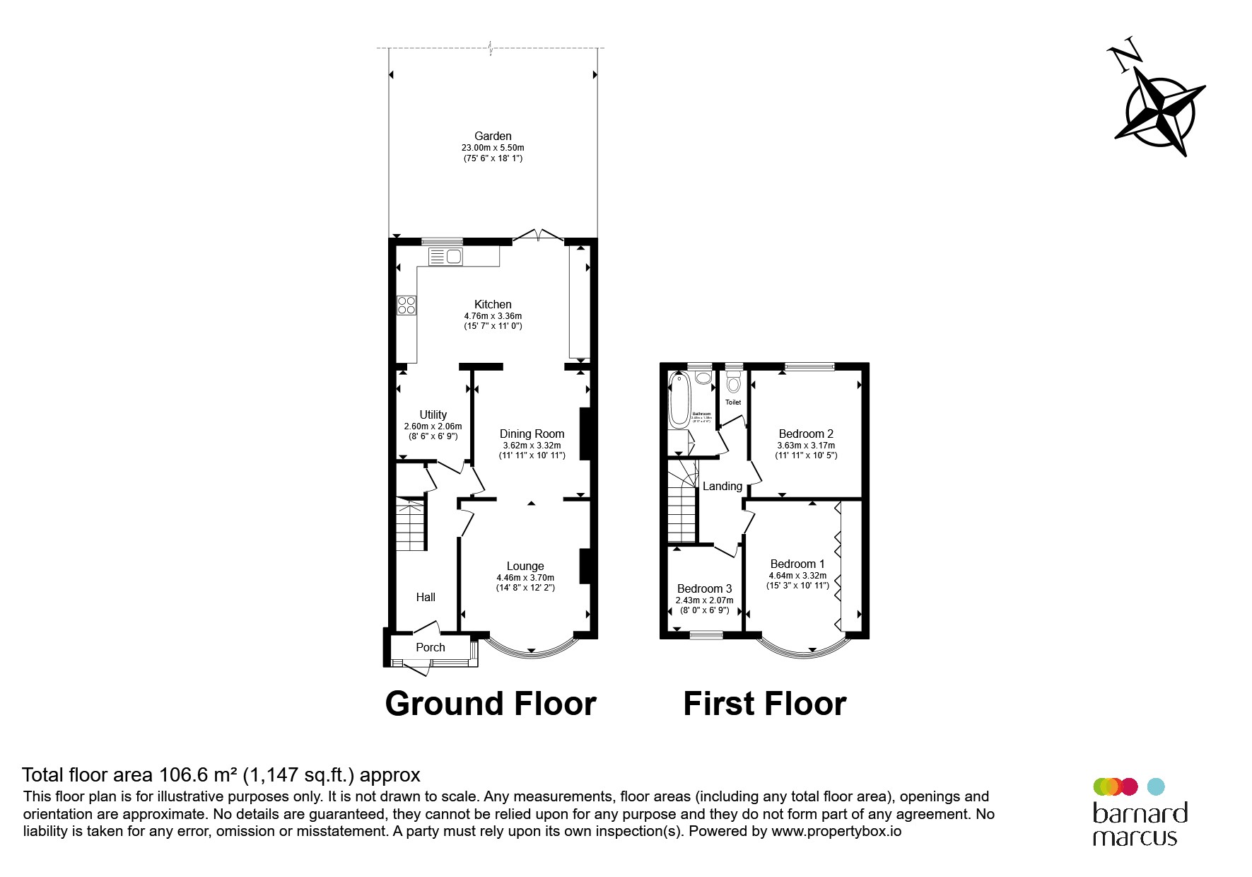53, Holne Chase, Morden floorplan