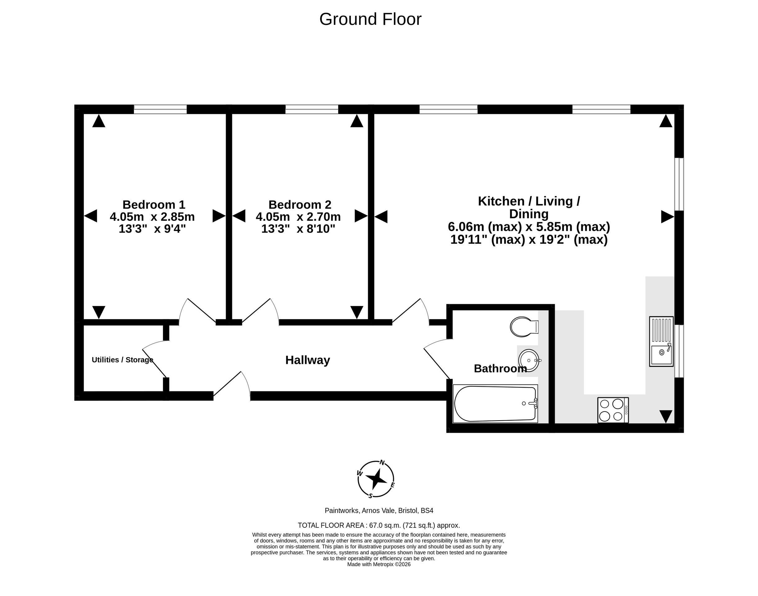 108 Paintworks, Bristol floorplan