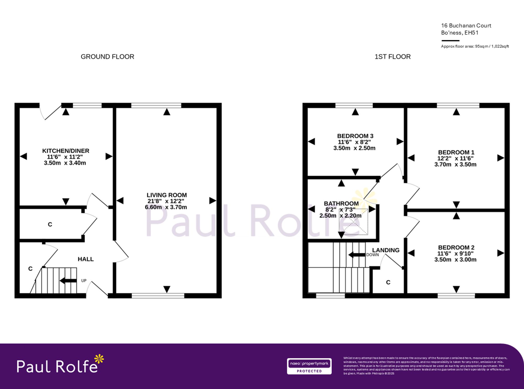16 Buchanan Court, Bo'ness floorplan