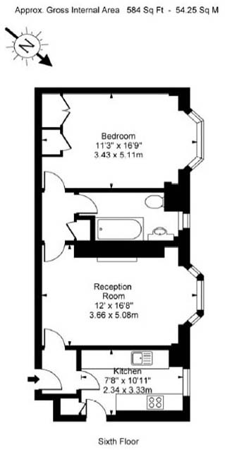 1 Bedrooms Flat to rent in Cranmer Court, Whiteheads Grove, Chelsea, London SW3