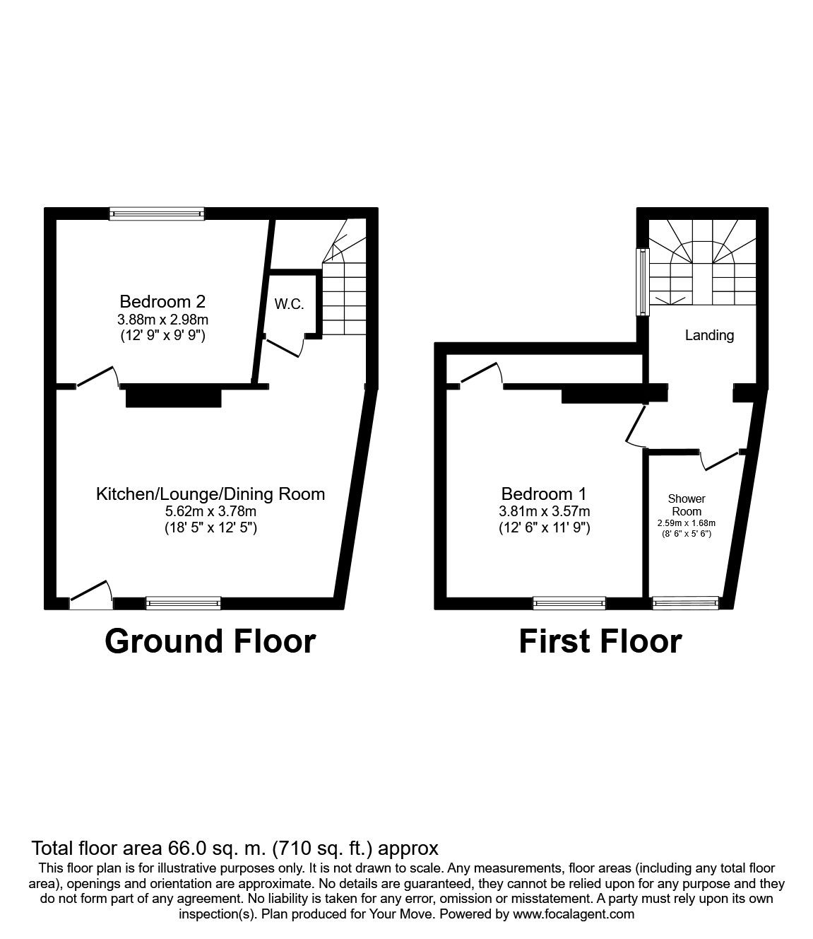 2 Bedrooms  to rent in Victoria Row, Canterbury CT1