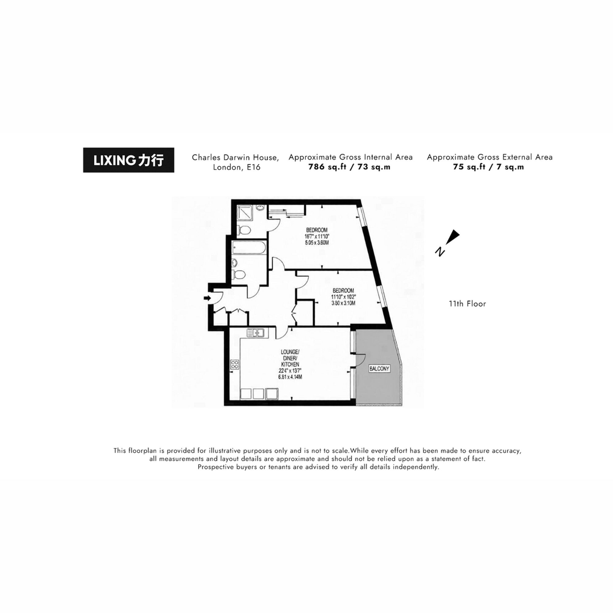 47 Charles Darwin House, London floorplan