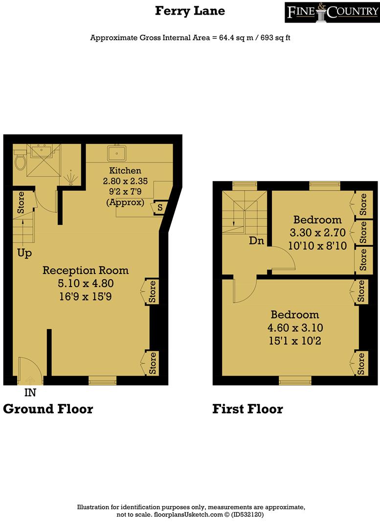 2 Bedrooms Cottage for sale in Ferry Lane, Brentford TW8