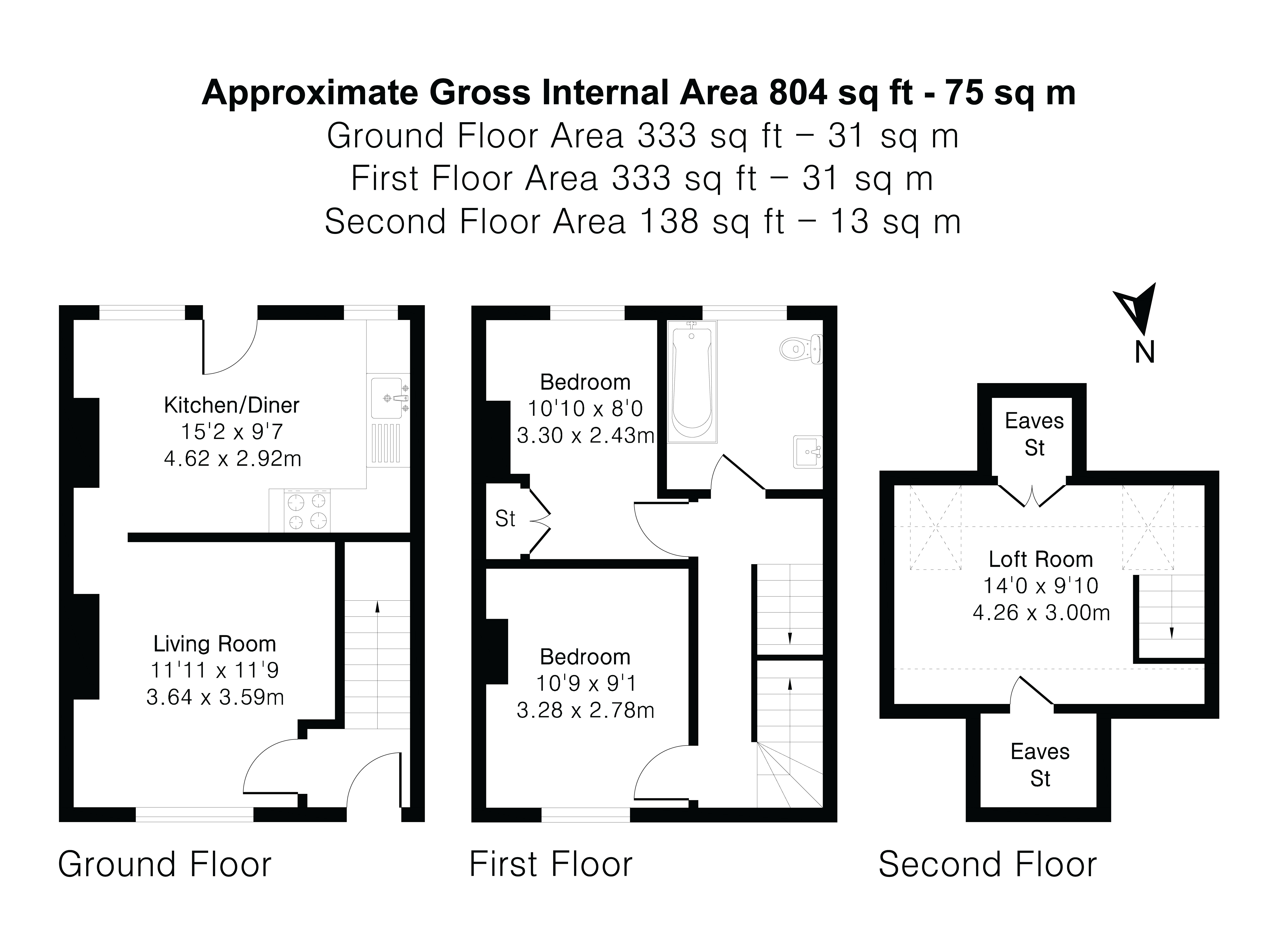 3, Radcliffe Road, Oxford floorplan