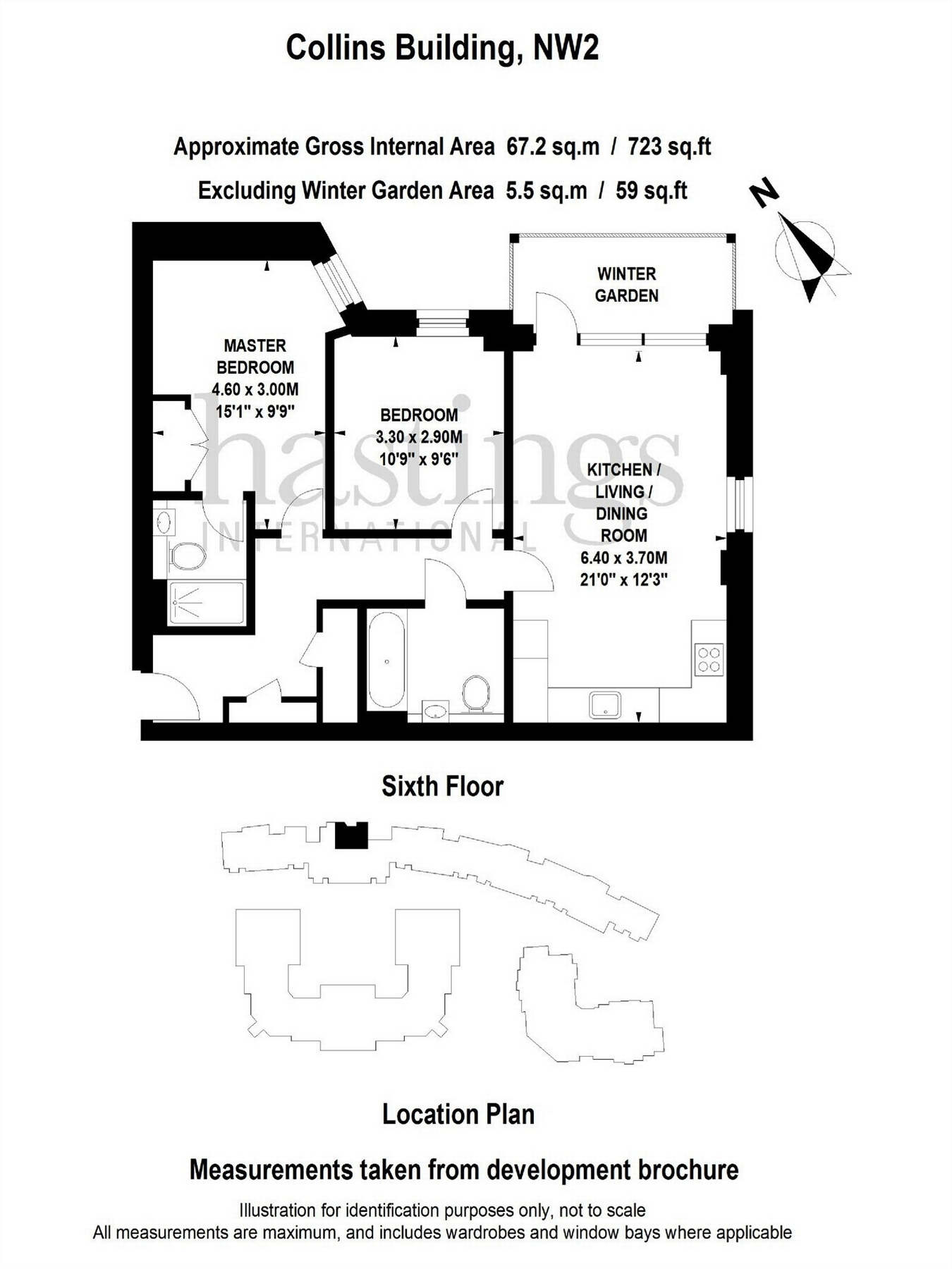 2 Bedrooms Flat to rent in Collins Building, Fellows Square, Cricklewood NW2