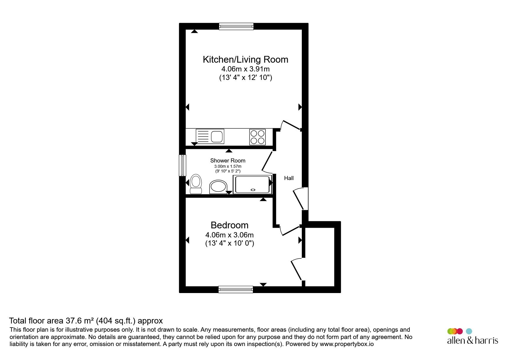 Flat 4, The Old Nursery, William Kimber Crescent, Oxford floorplan