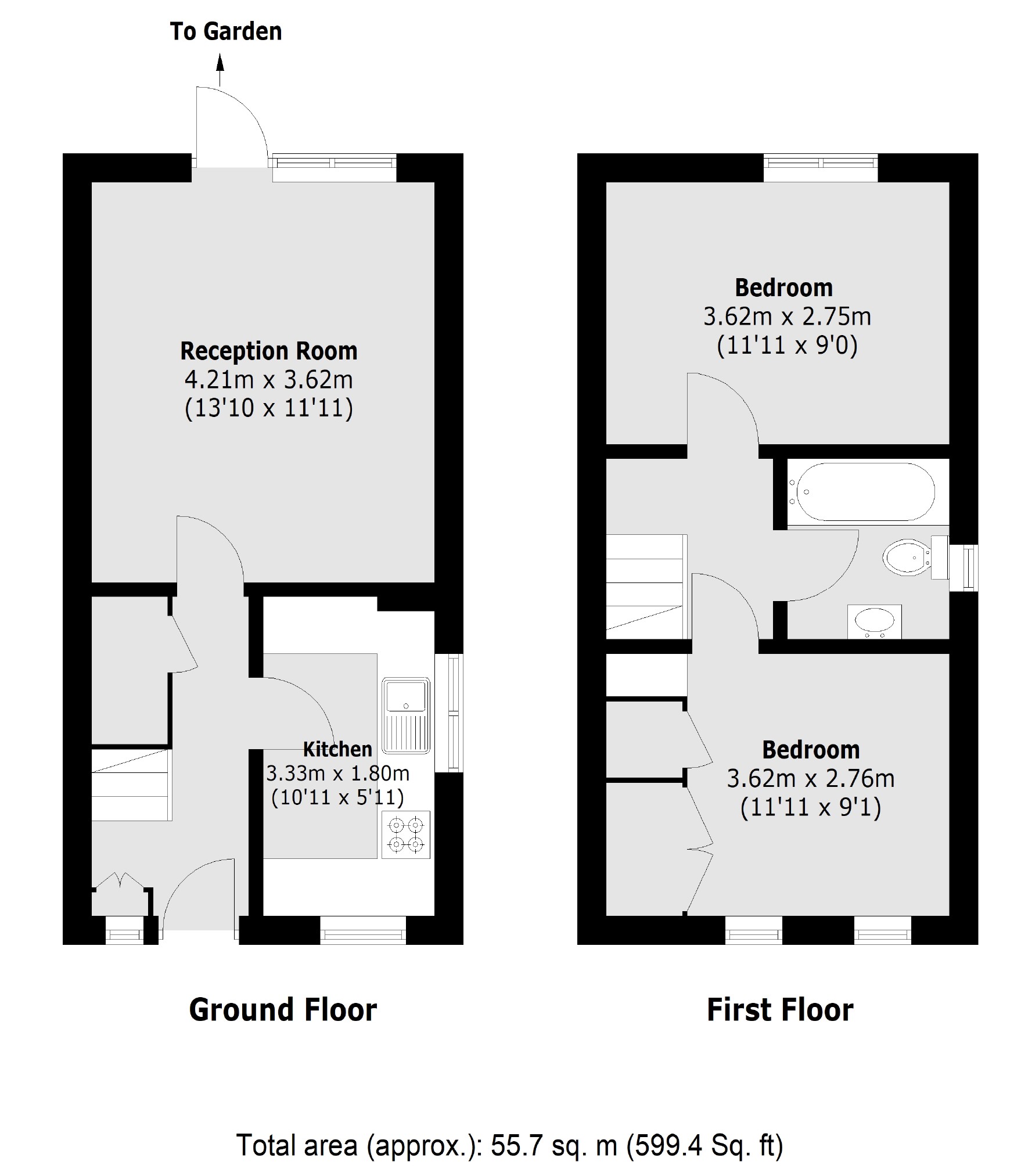 16, Westcott Road, London floorplan