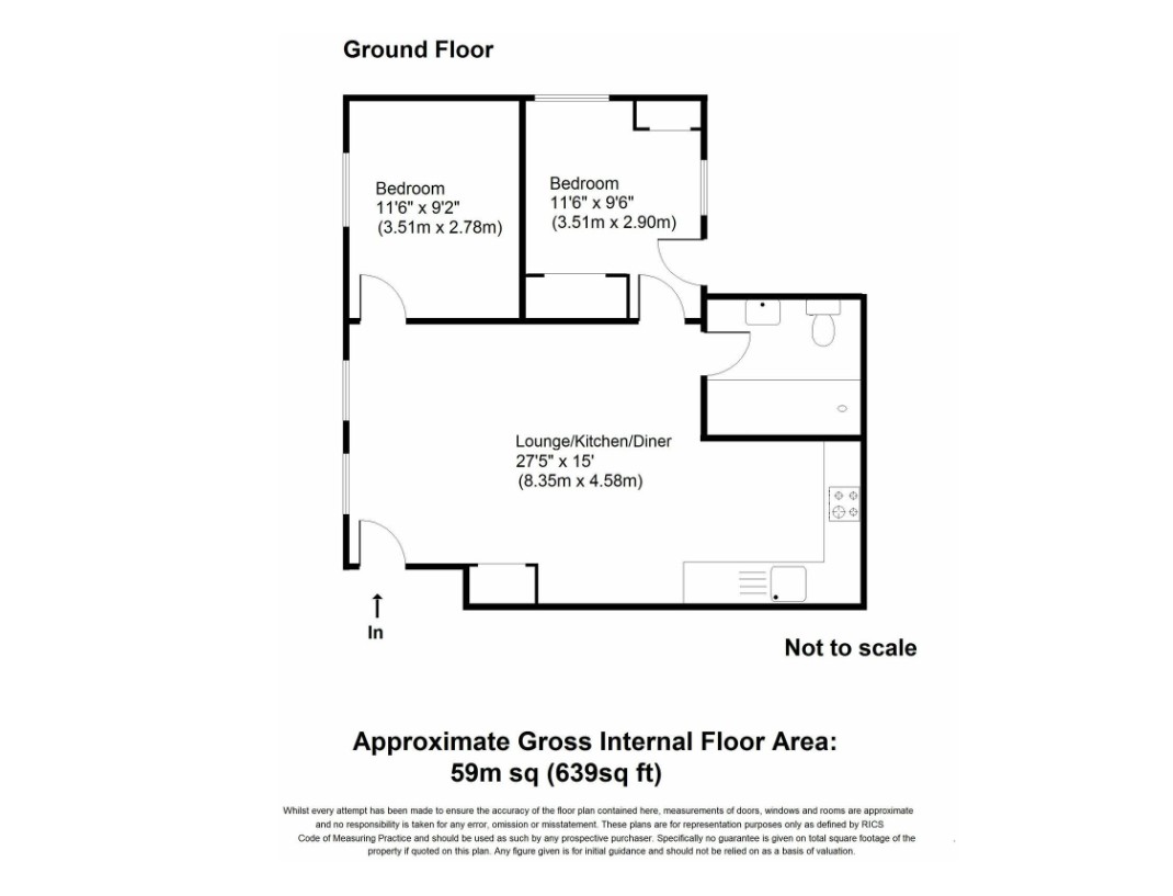 3 Beacon Mews, South Road, Weybridge floorplan