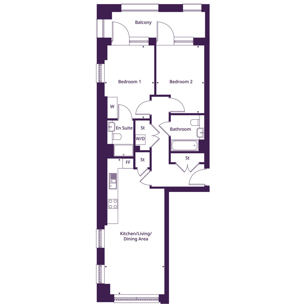 Block C4 CD07 SO - Plot 349, Coronation Square, Coronation Square Sales Suite, 118 Oliver Road, Leyton floorplan