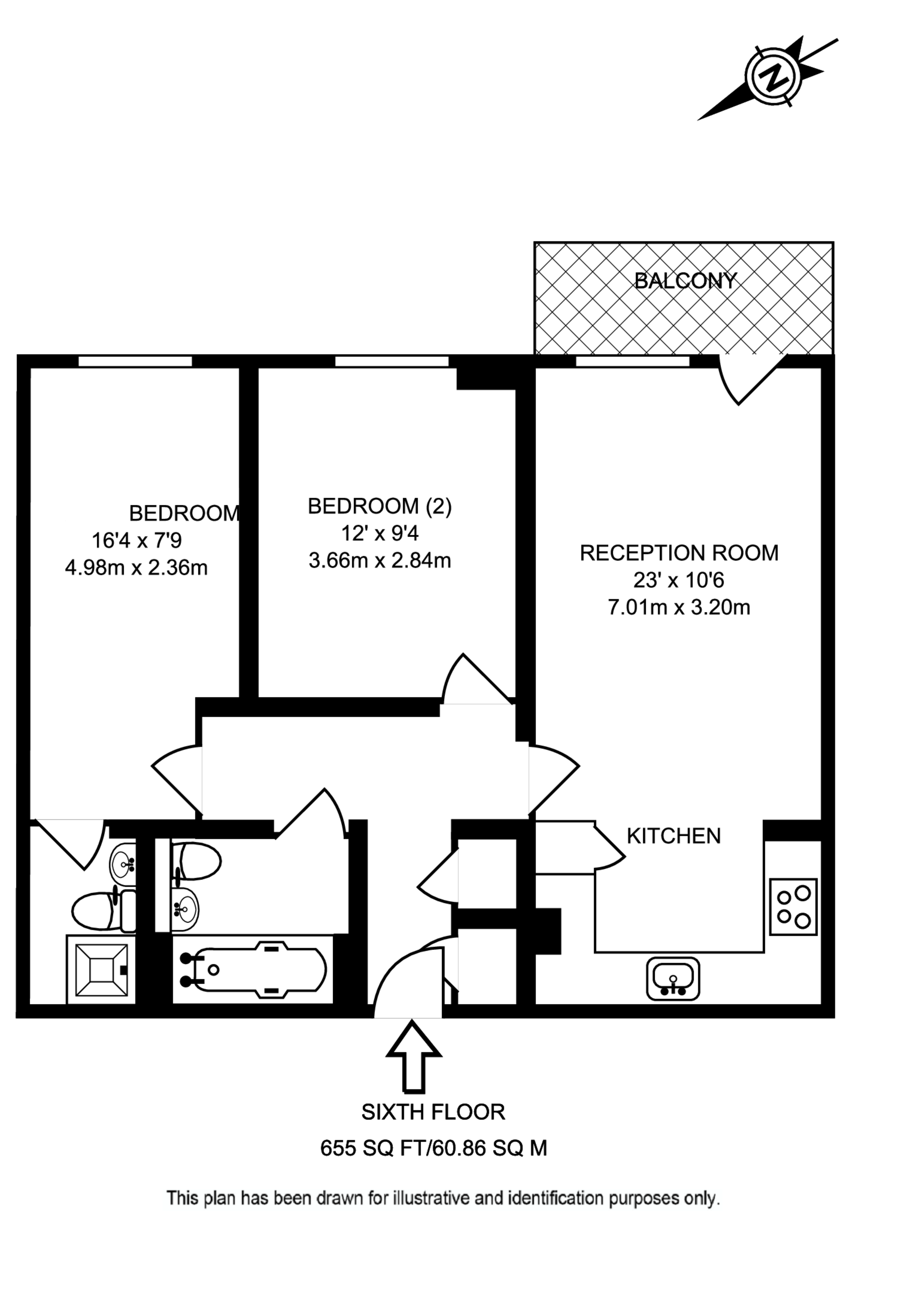 TRS Apartments, Southall floorplan
