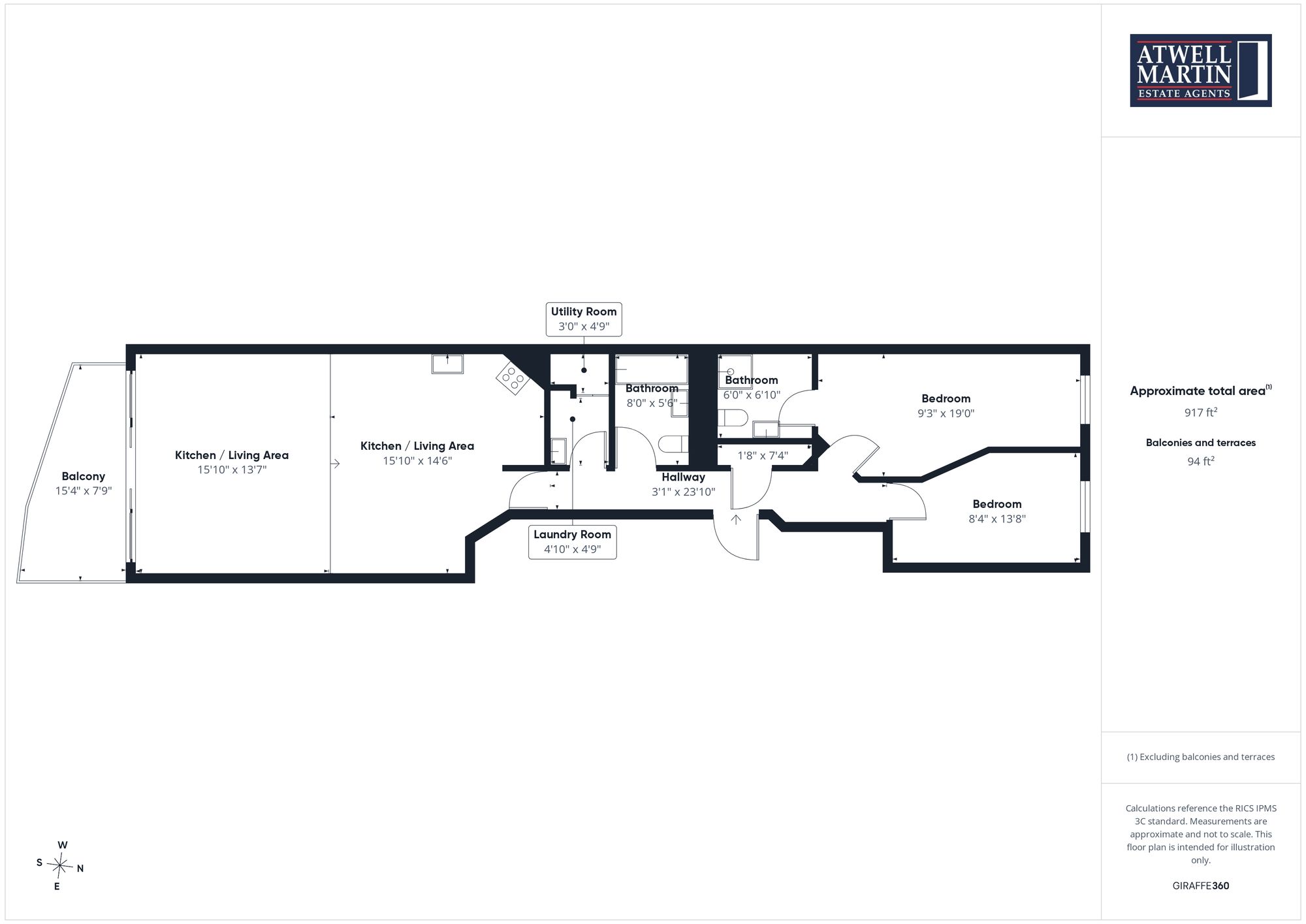 Flat 17, Discovery Wharf, Plymouth floorplan