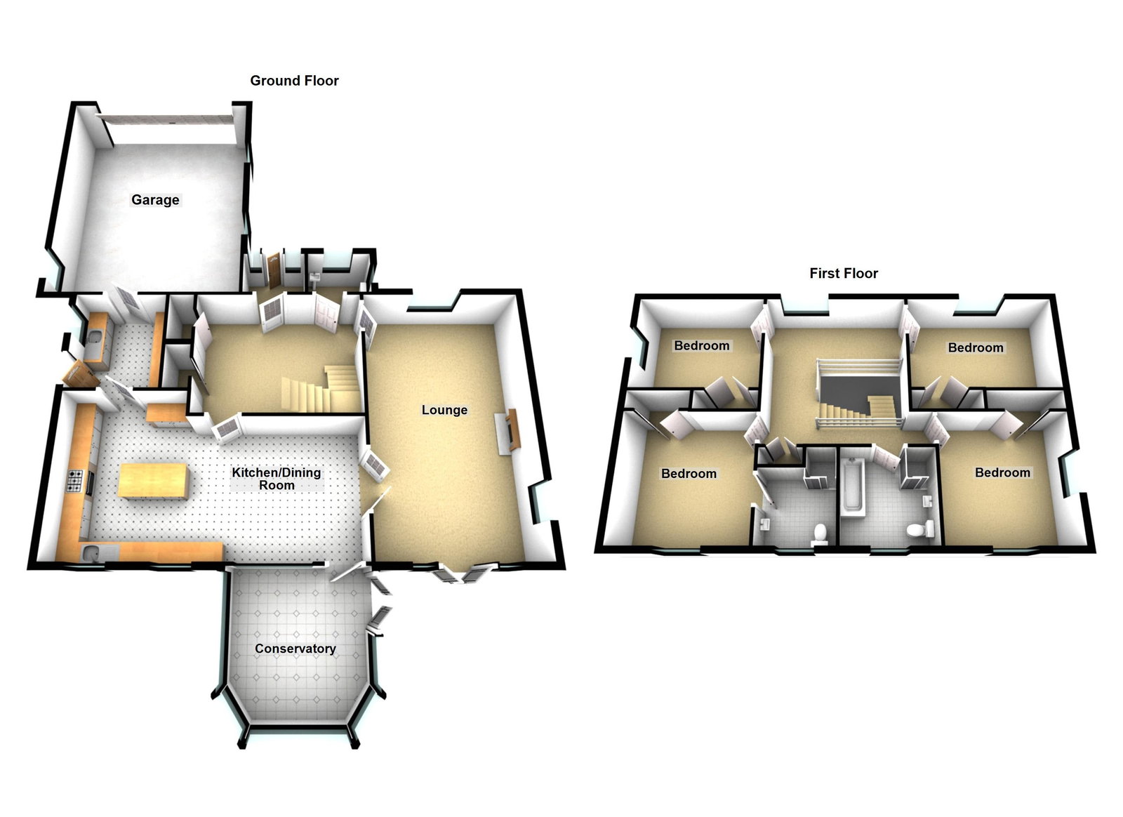 Llandre, 3 Glenfield Park, Milford Haven floorplan