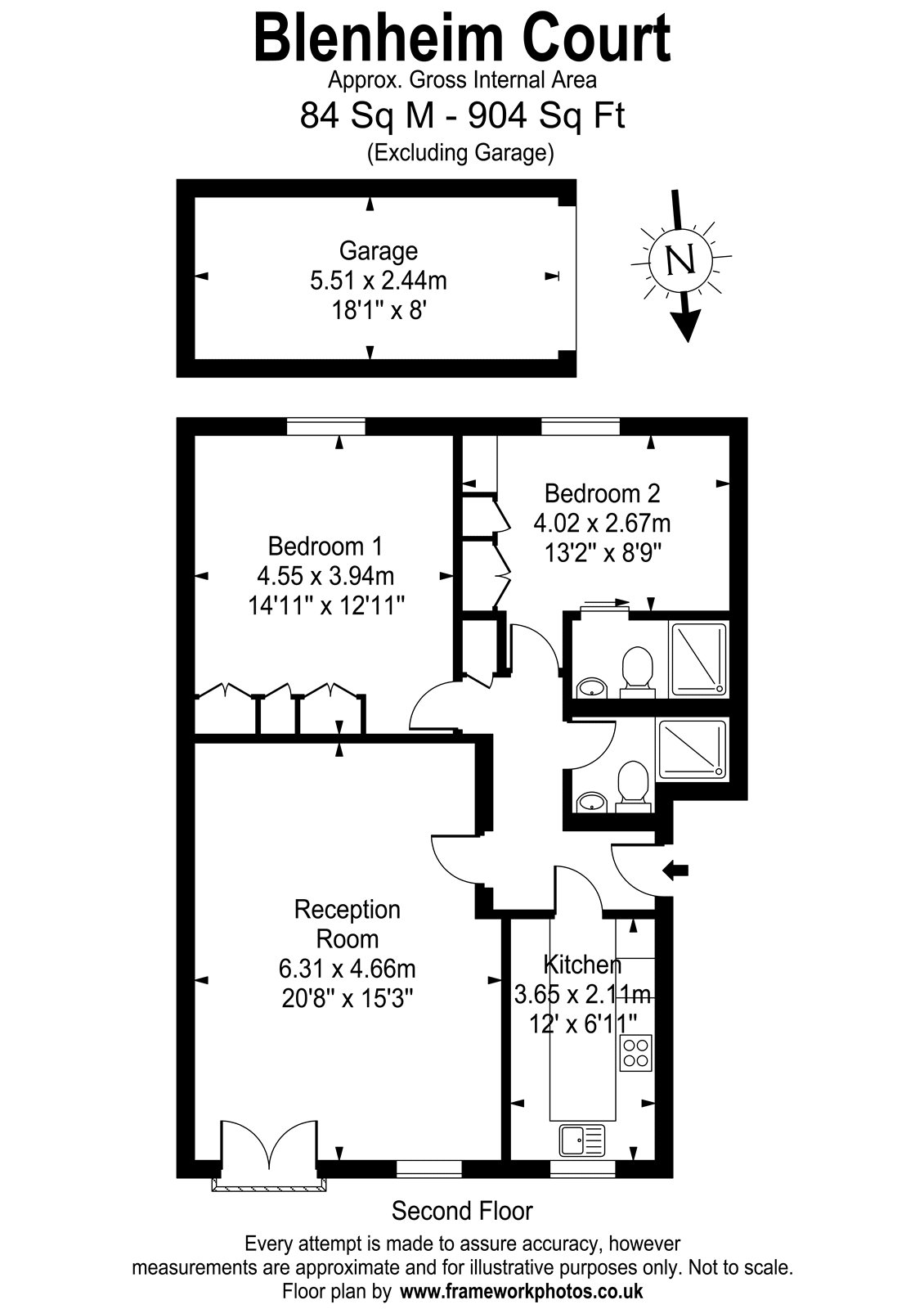 14 Blenheim Court,, Stanmore Road, Richmond floorplan