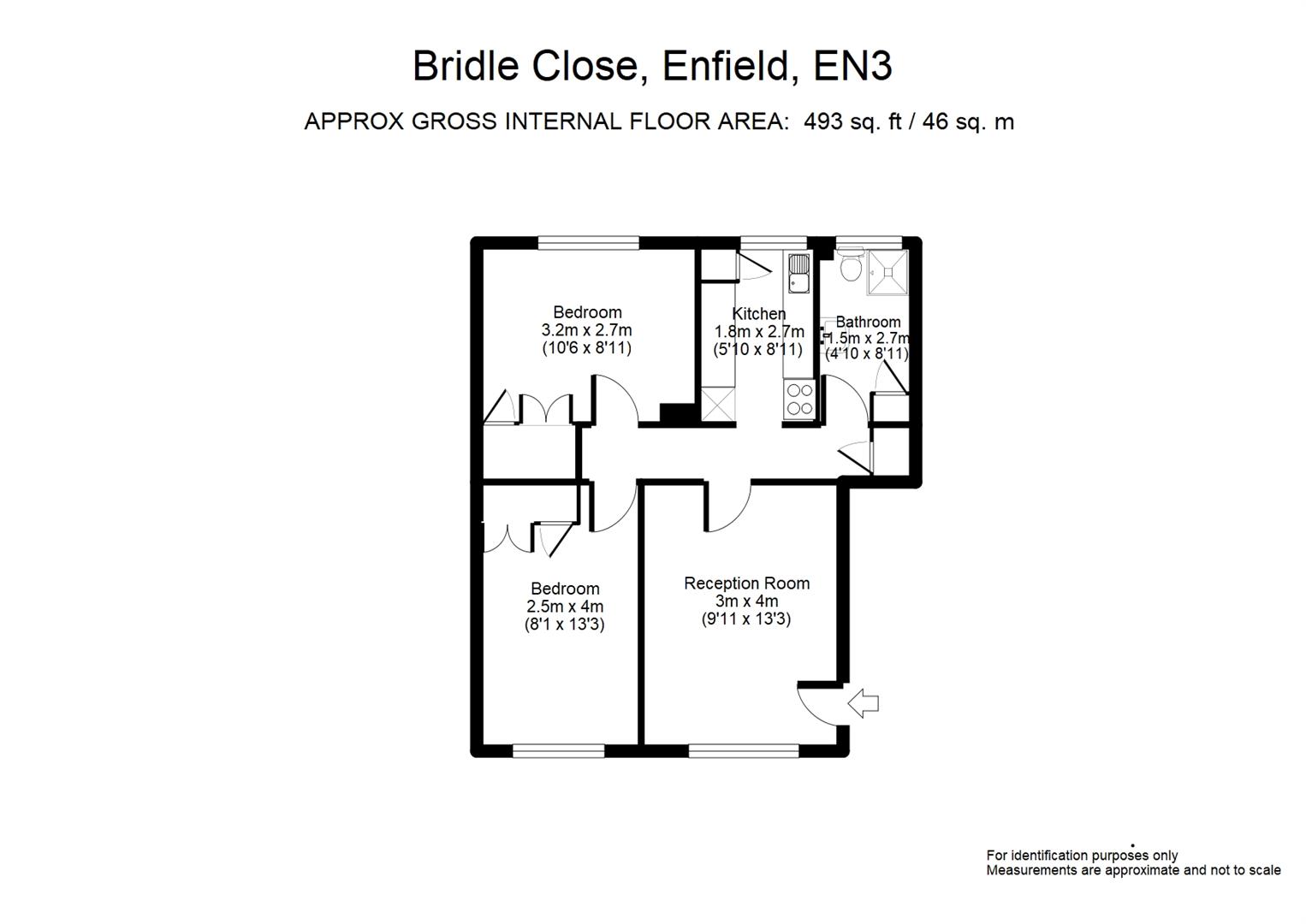 56, Bridle Close, Enfield floorplan