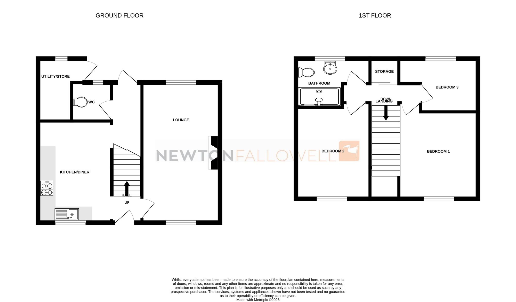 8 Stathern Walk, Grantham floorplan