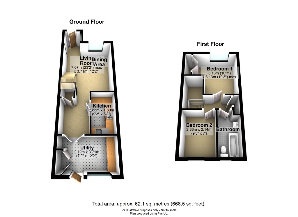 2 Bedrooms Terraced house for sale in The Canadas, Broxbourne EN10