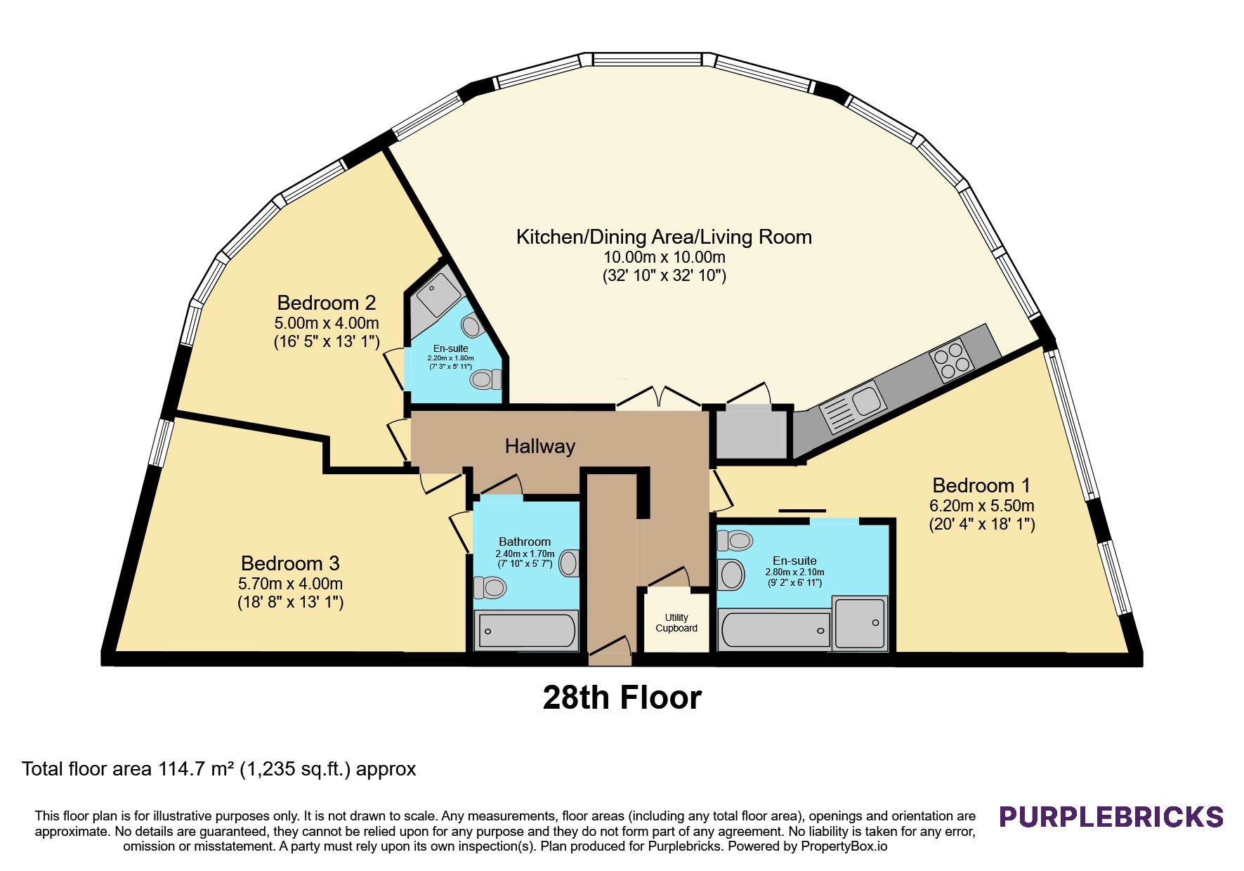 Apartment 2806/Bridgewater Place, Water Lane, Leeds floorplan