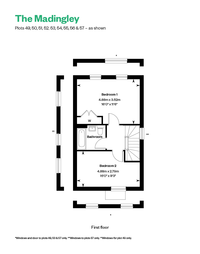 Plot 50 The Madingley,, Netherhall Gardens, Cambridge floorplan