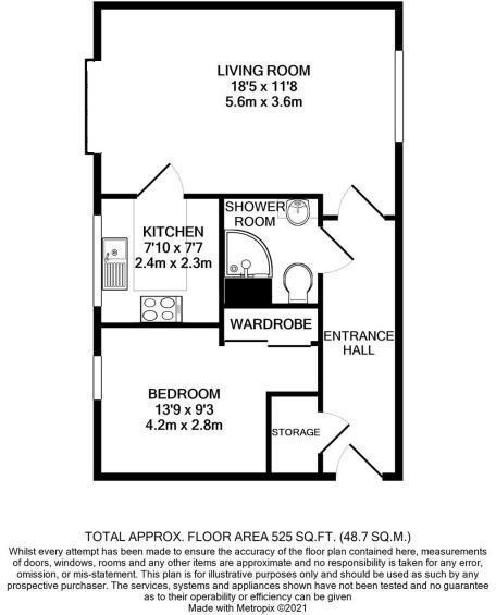 Flat 51, Stokes Lodge, 3, Park Lane, Surrey floorplan