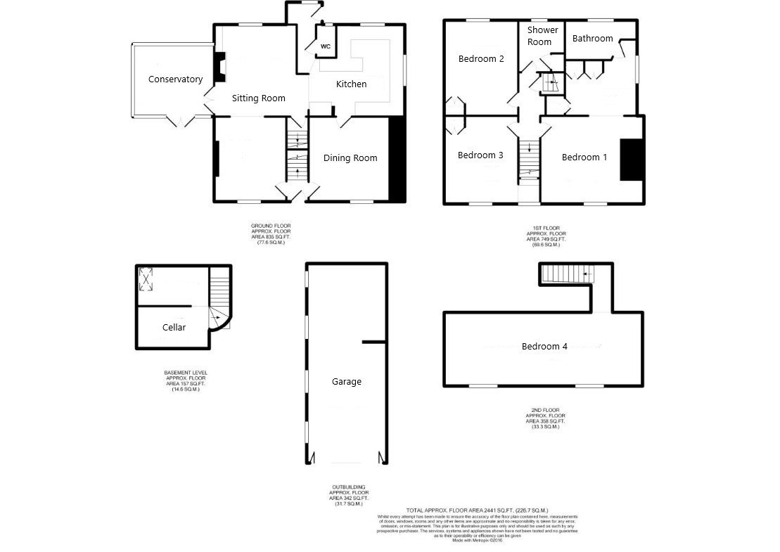 Brook Furlong,, Sloe Lane, Alfriston floorplan