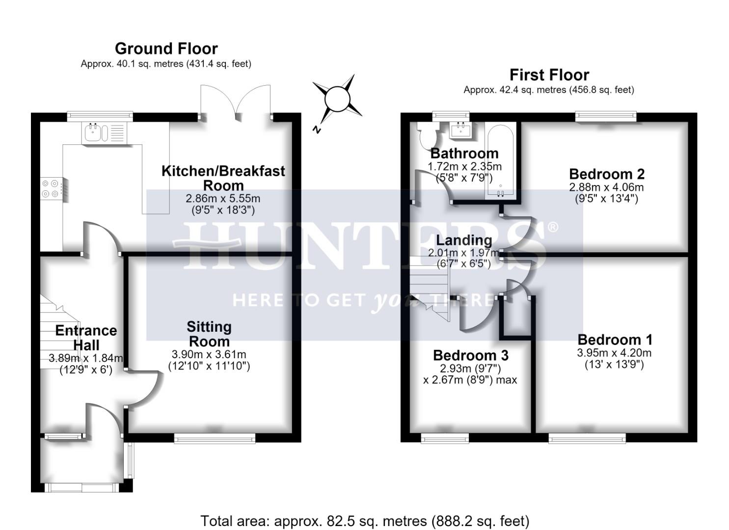 55, Redford Crescent, Bristol floorplan