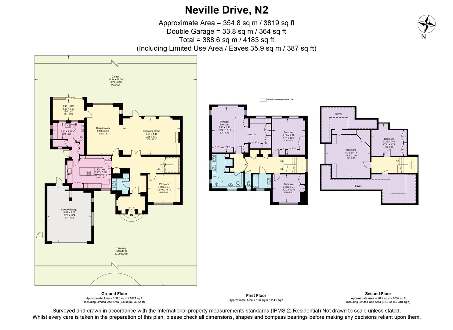 Neville Drive, London floorplan