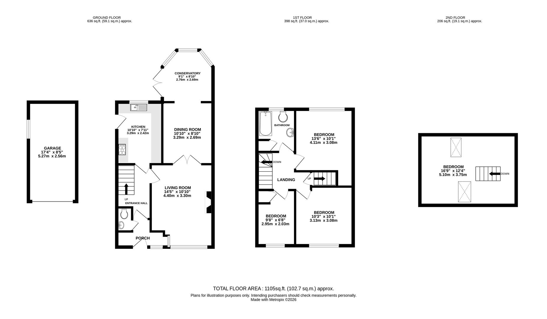 1, Victoria Avenue, Burgess Hill floorplan