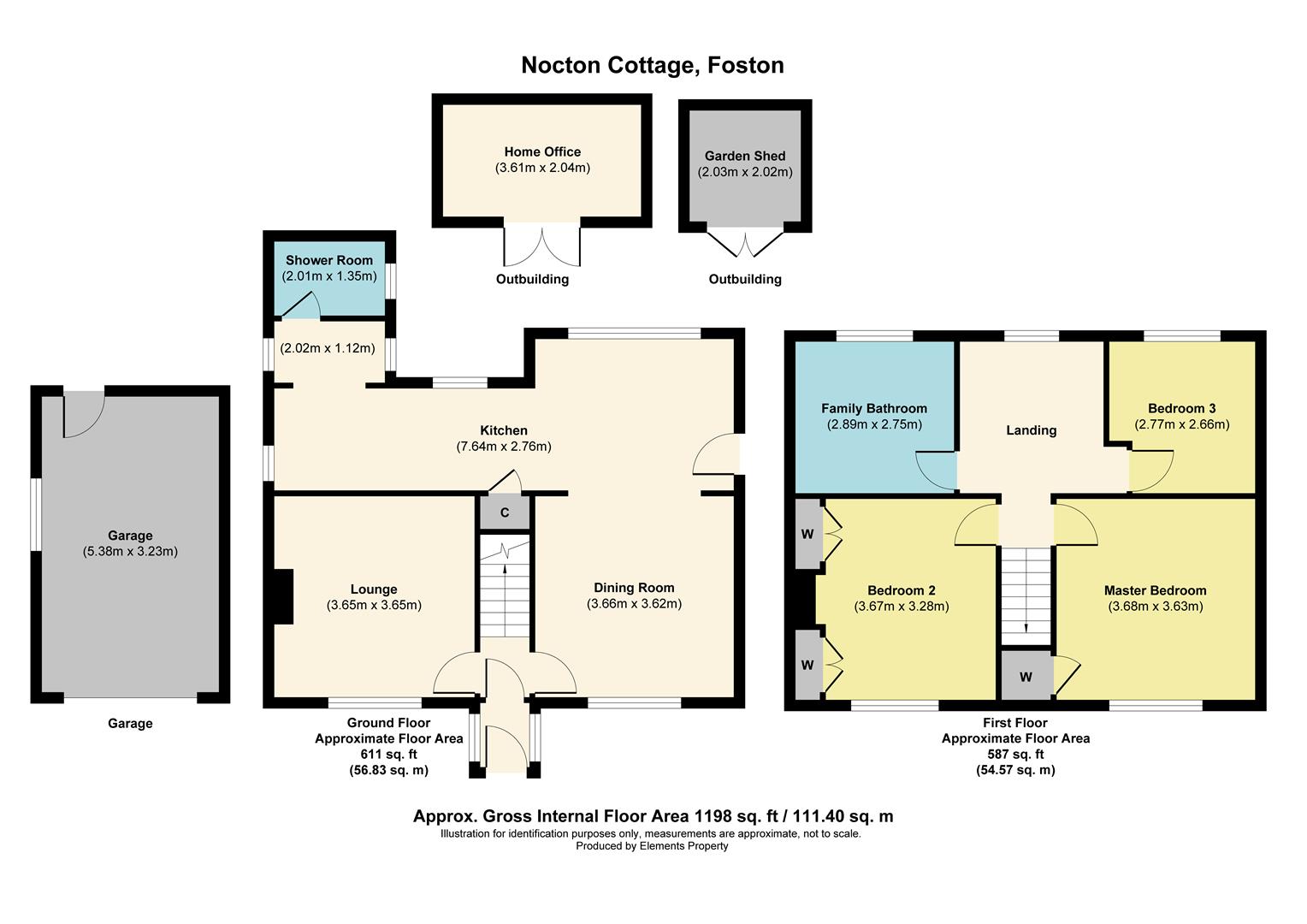 Goosegate Lane, Foston, Grantham NG32, 3 bedroom detached house for