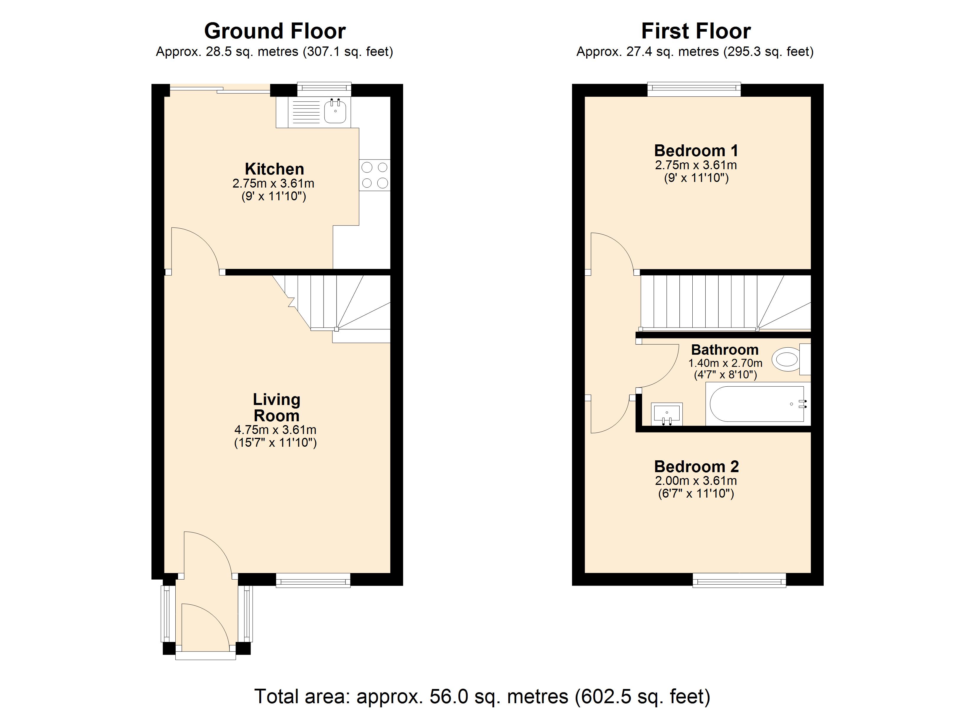 11, Prudhoe Court, Newcastle Upon Tyne floorplan