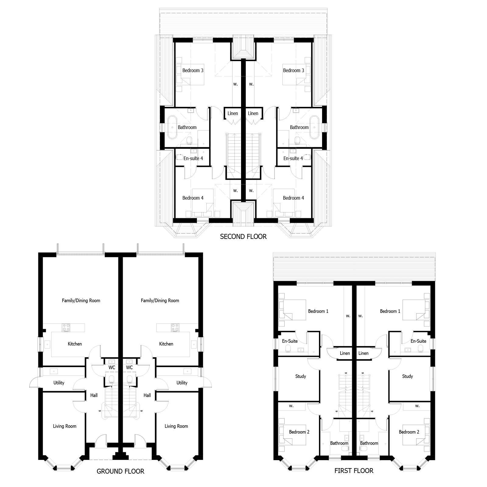 4 Bedrooms Semi-detached house for sale in Portmore Park Road, Weybridge KT13