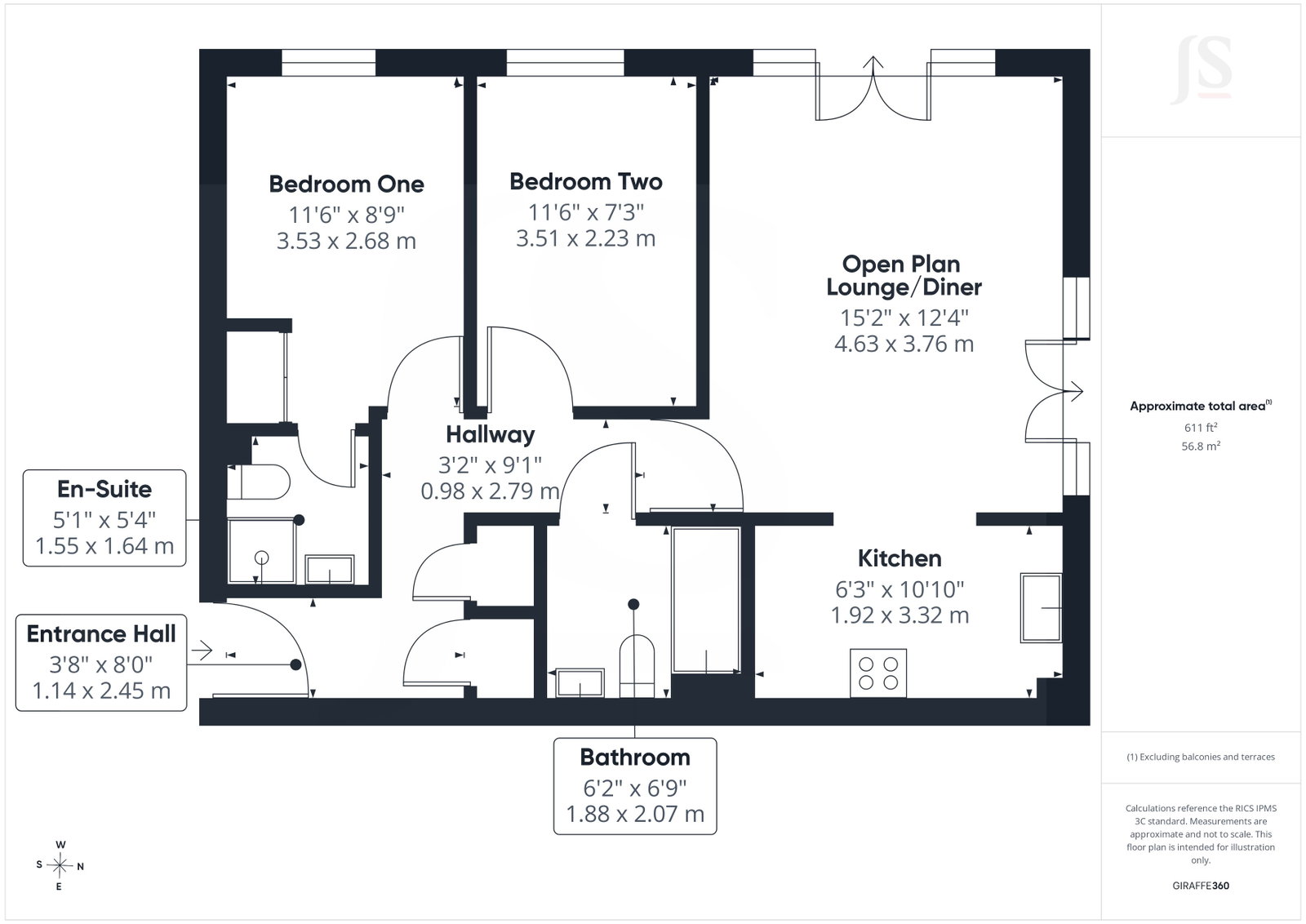 South Wharf House,3, Hancock Way, Shoreham-by-sea floorplan