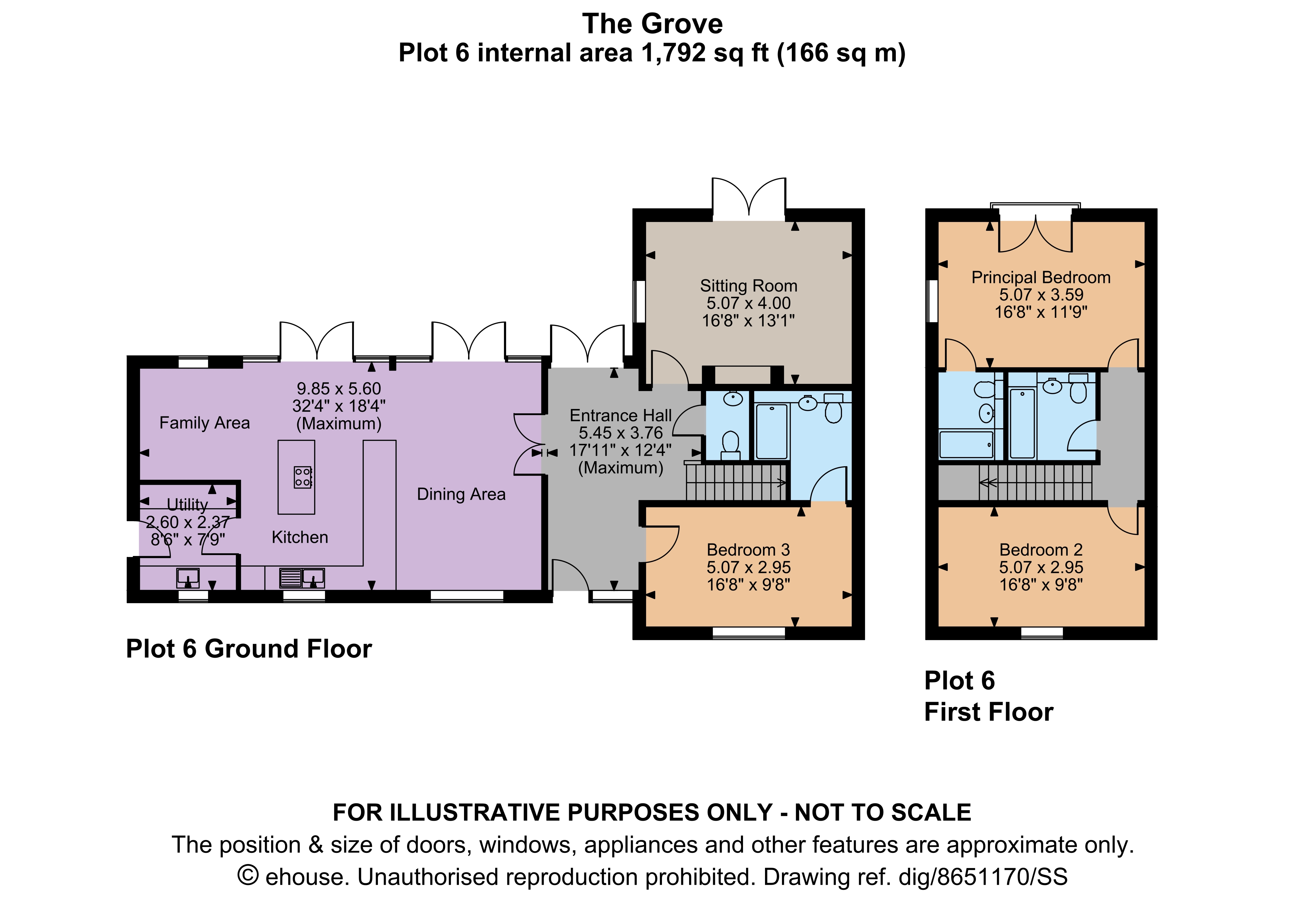 6 The Grove, Ludlow floorplan