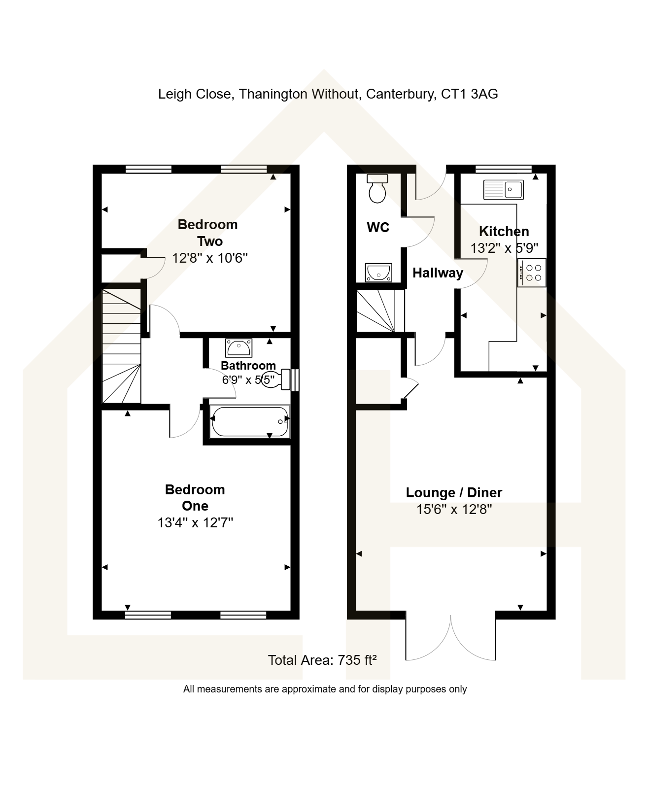 1 Leigh Close, Canterbury floorplan