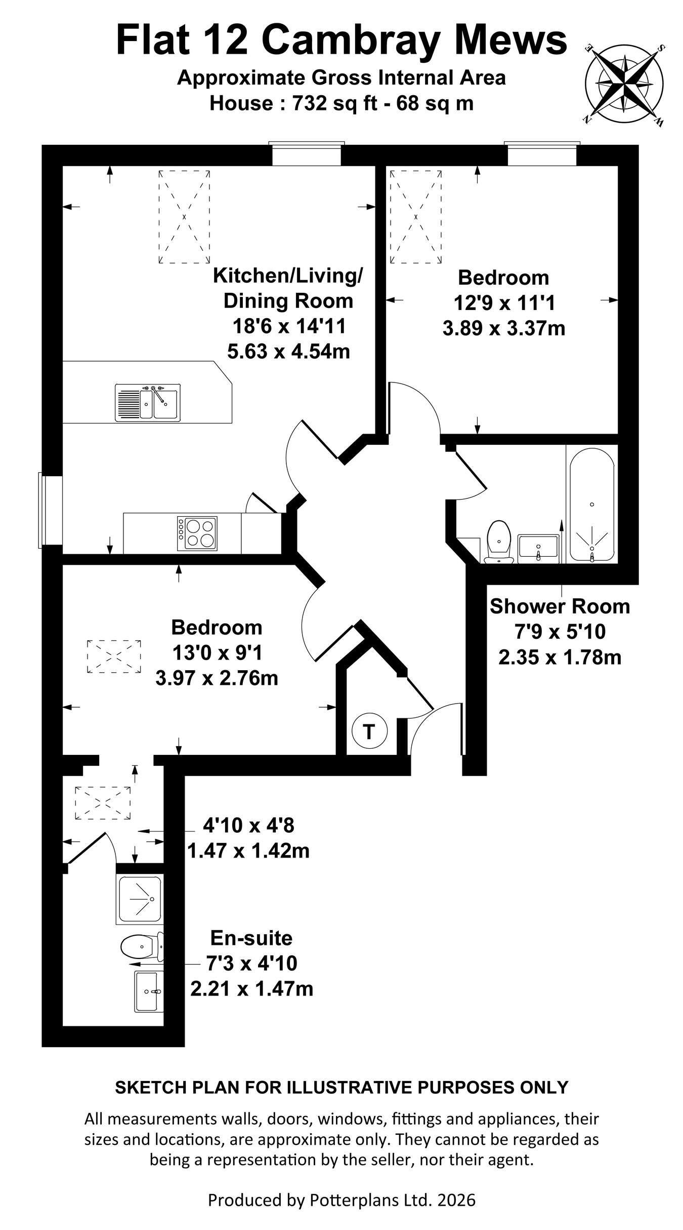 12, Cambray Mews, Cheltenham floorplan