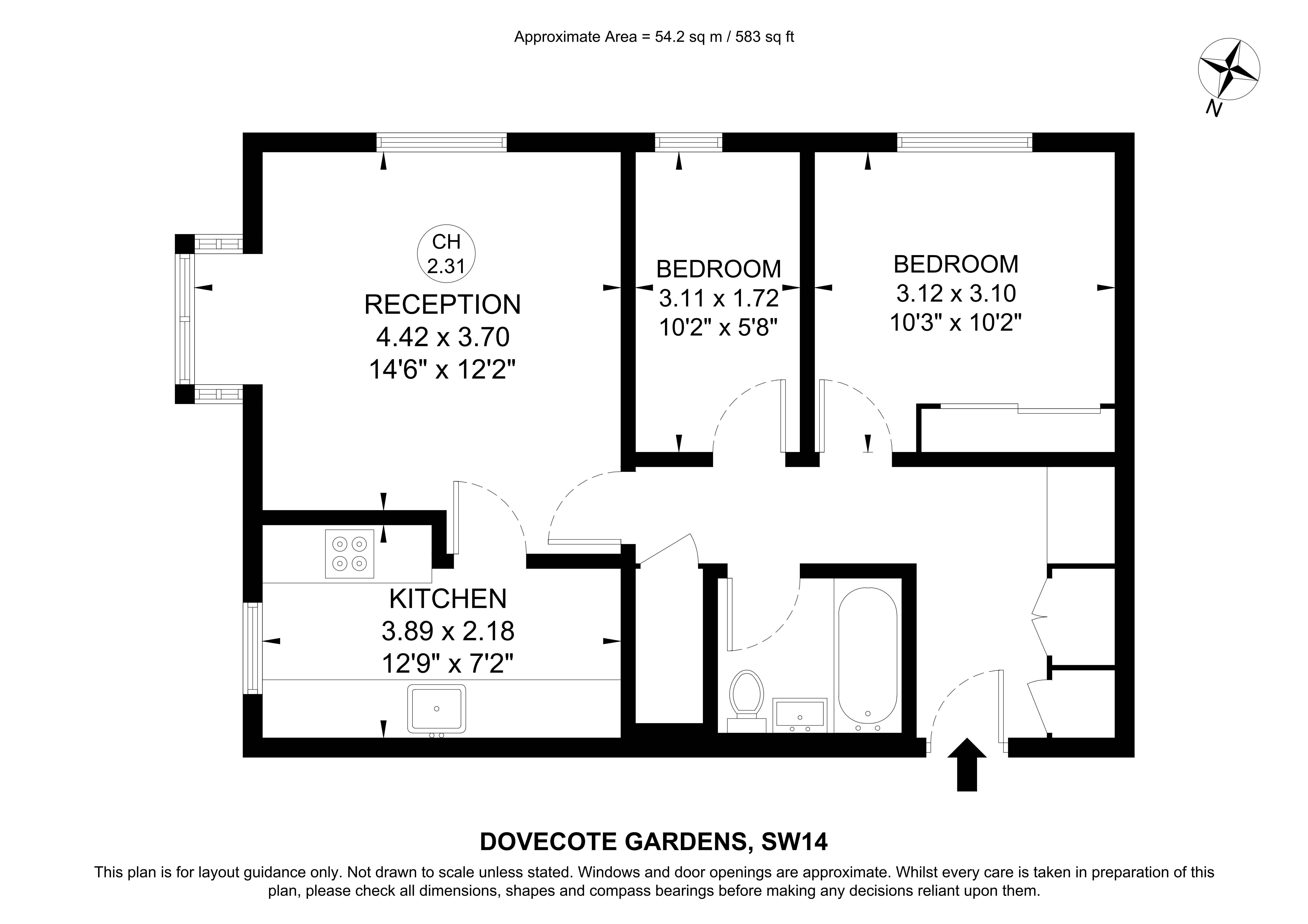 Dovecote Gardens, London floorplan