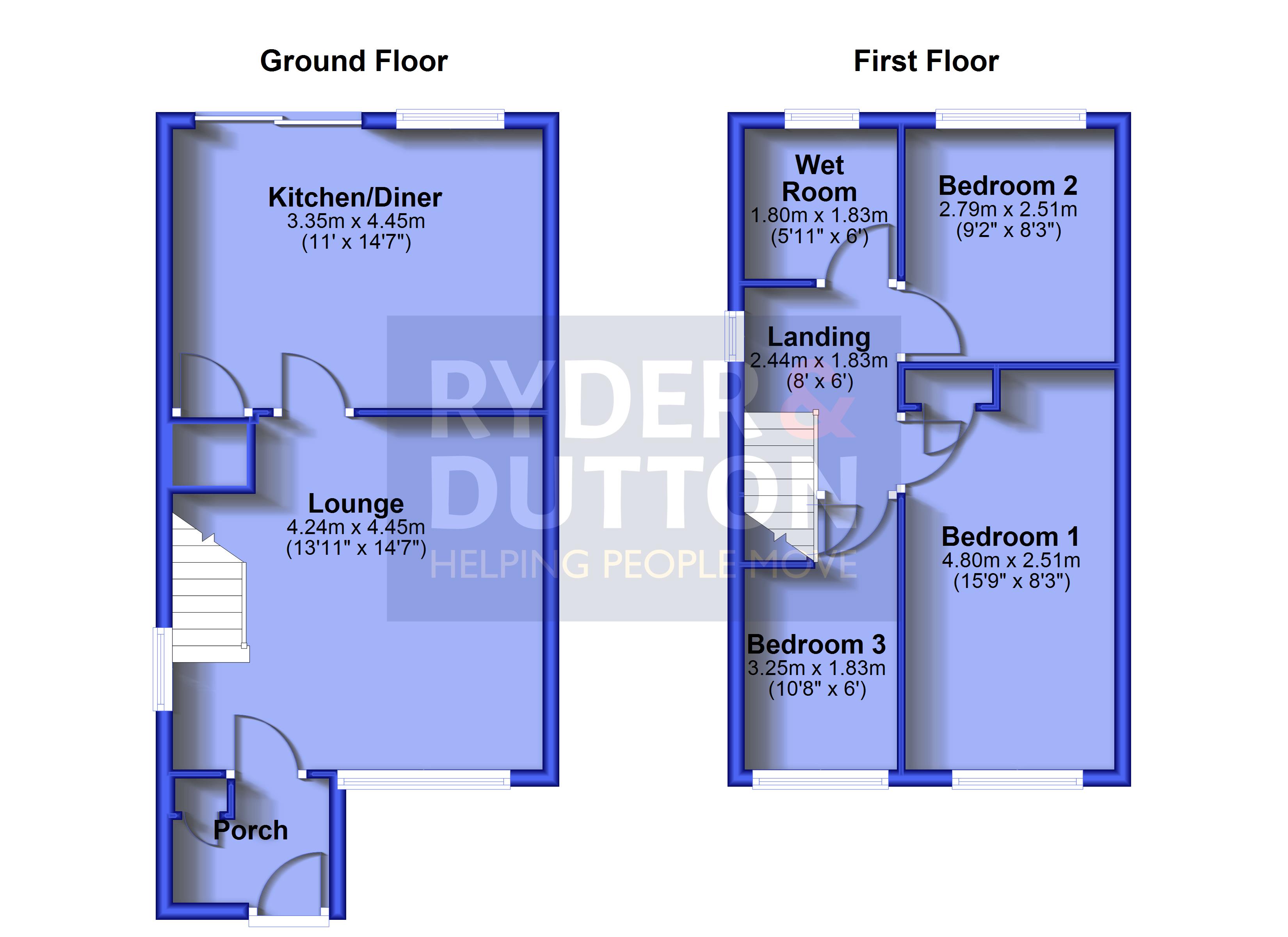 45, Severn Road, Greater Manchester floorplan