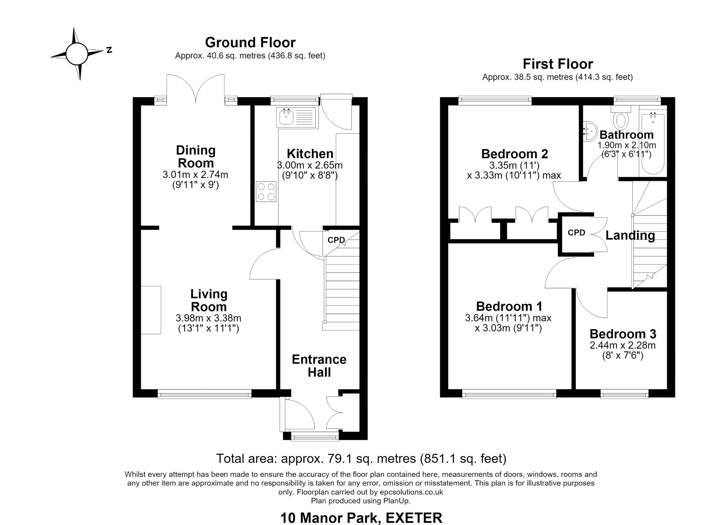 10 Manor Park, Exeter floorplan
