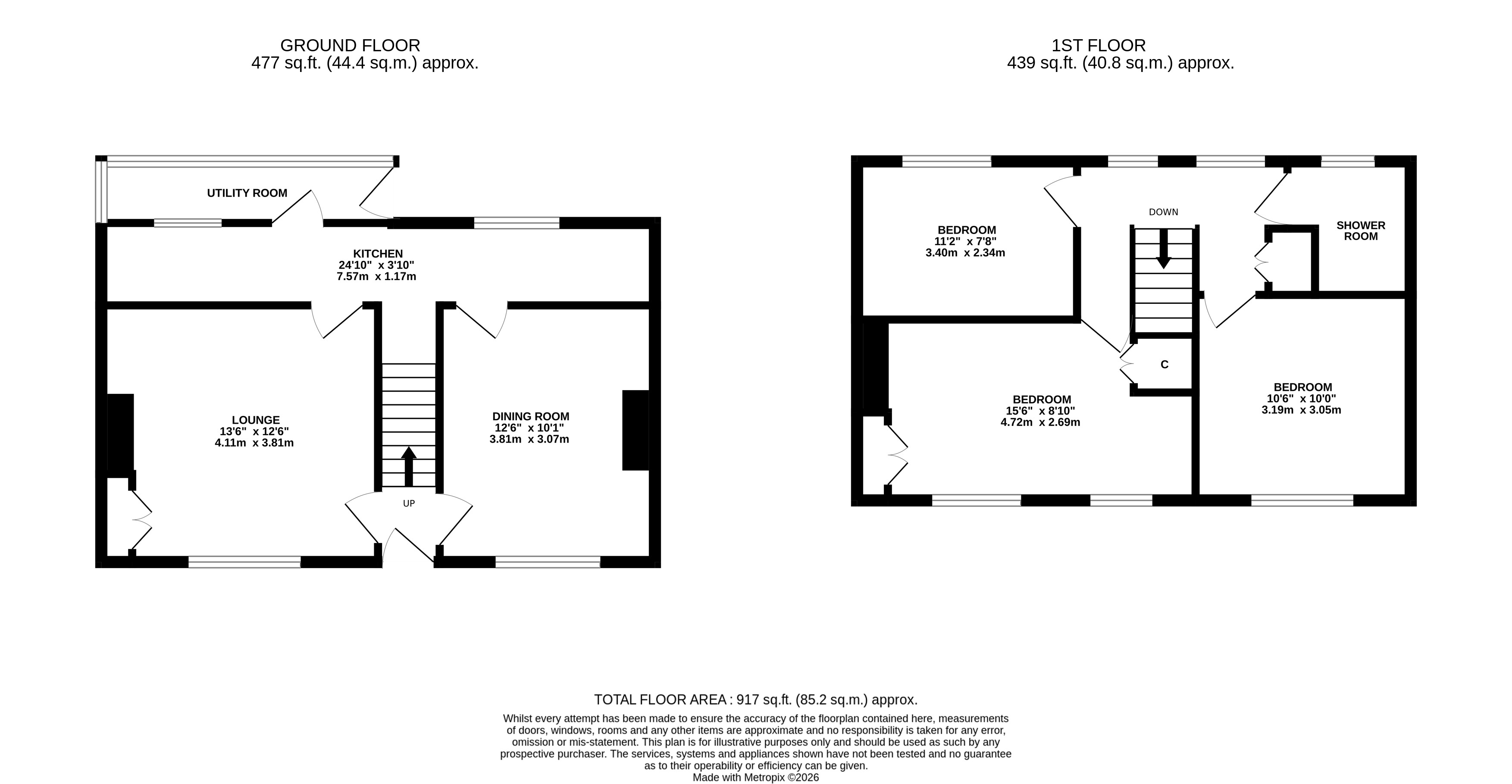 35, Raikes Road, North Yorkshire floorplan