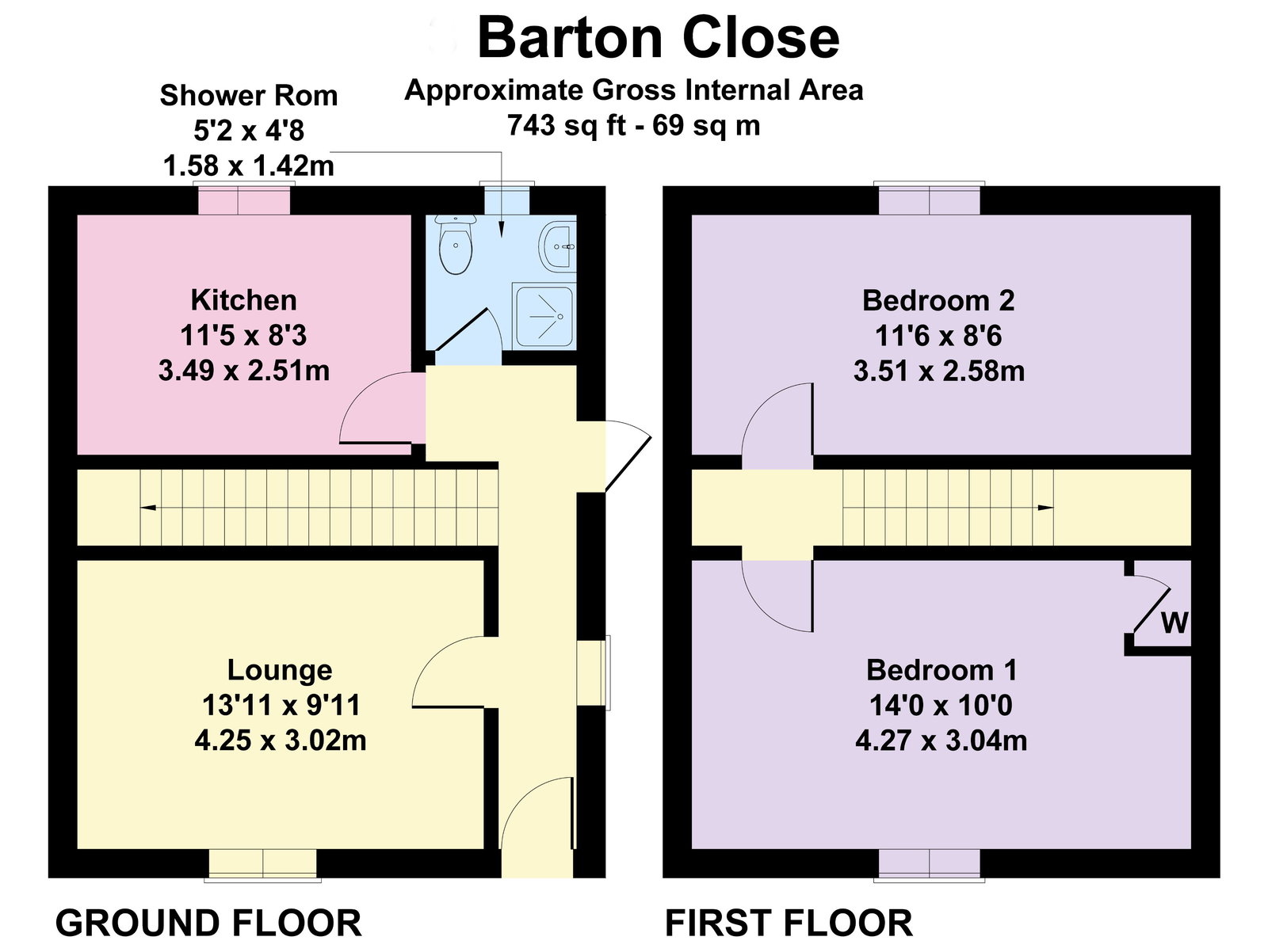 3, Barton Close, Derby floorplan