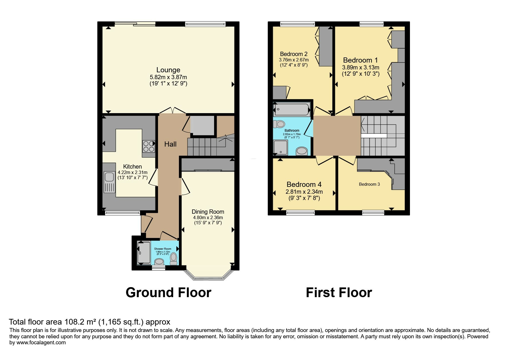 3, Blackheath, Crawley floorplan