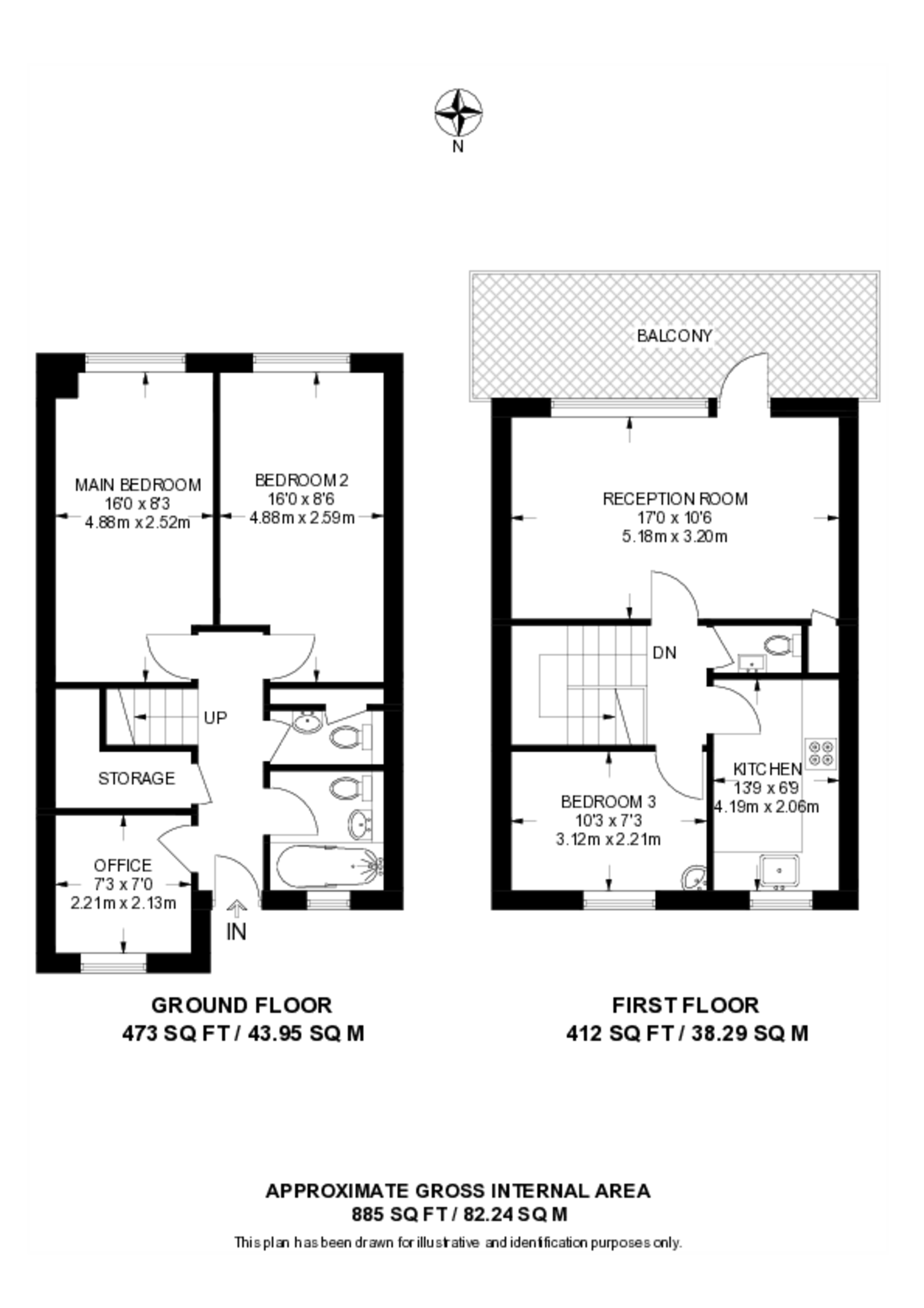 Bruckner Street, Kilburn floorplan