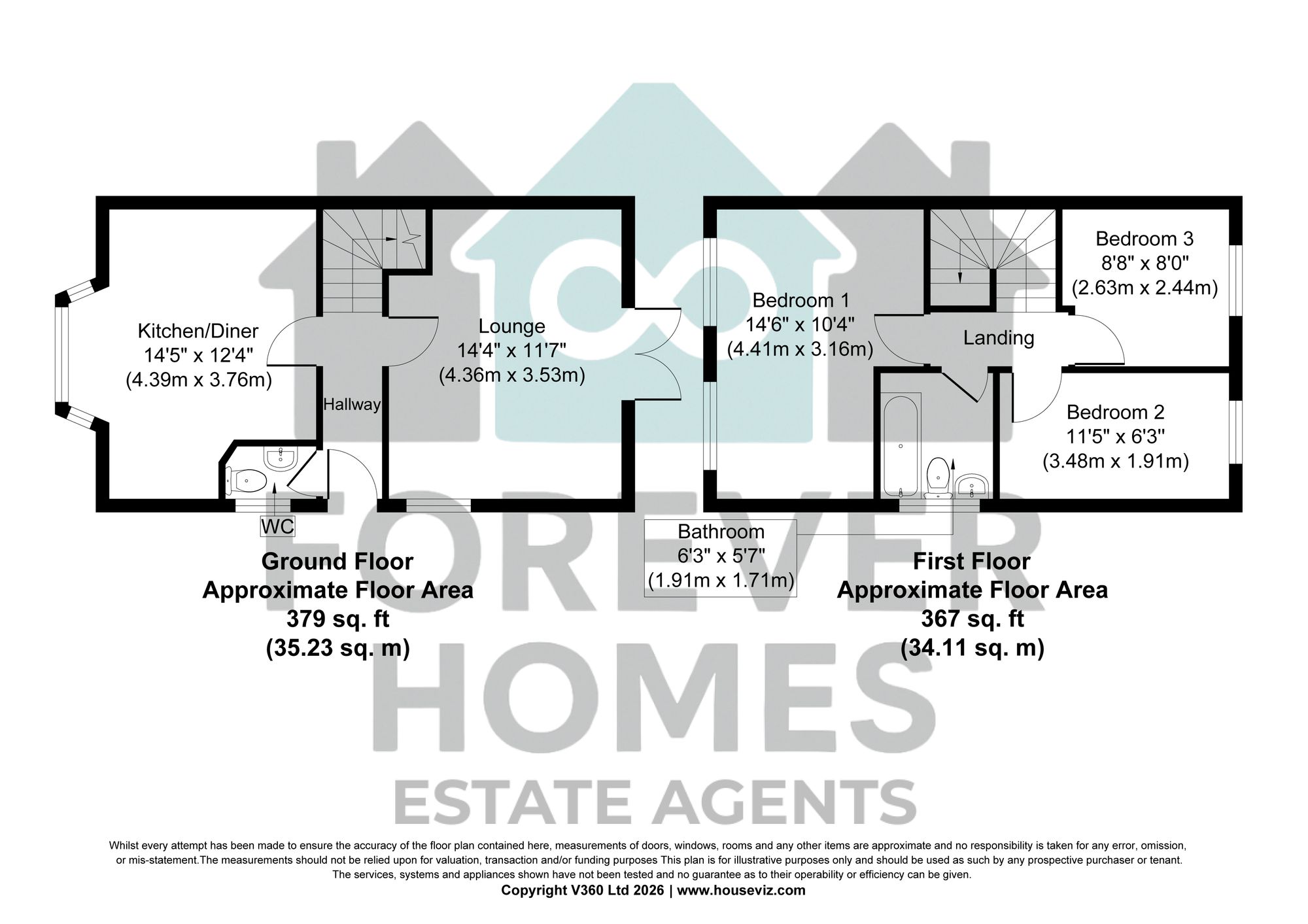 14 Old Oaks View, Barnsley floorplan