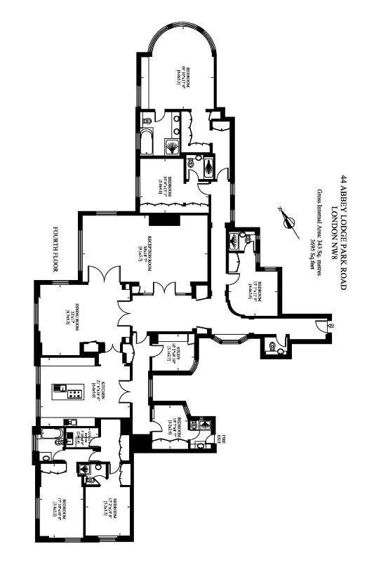 6 Bedrooms Flat to rent in Abbey Lodge, Park Road, St John`S Wood NW8