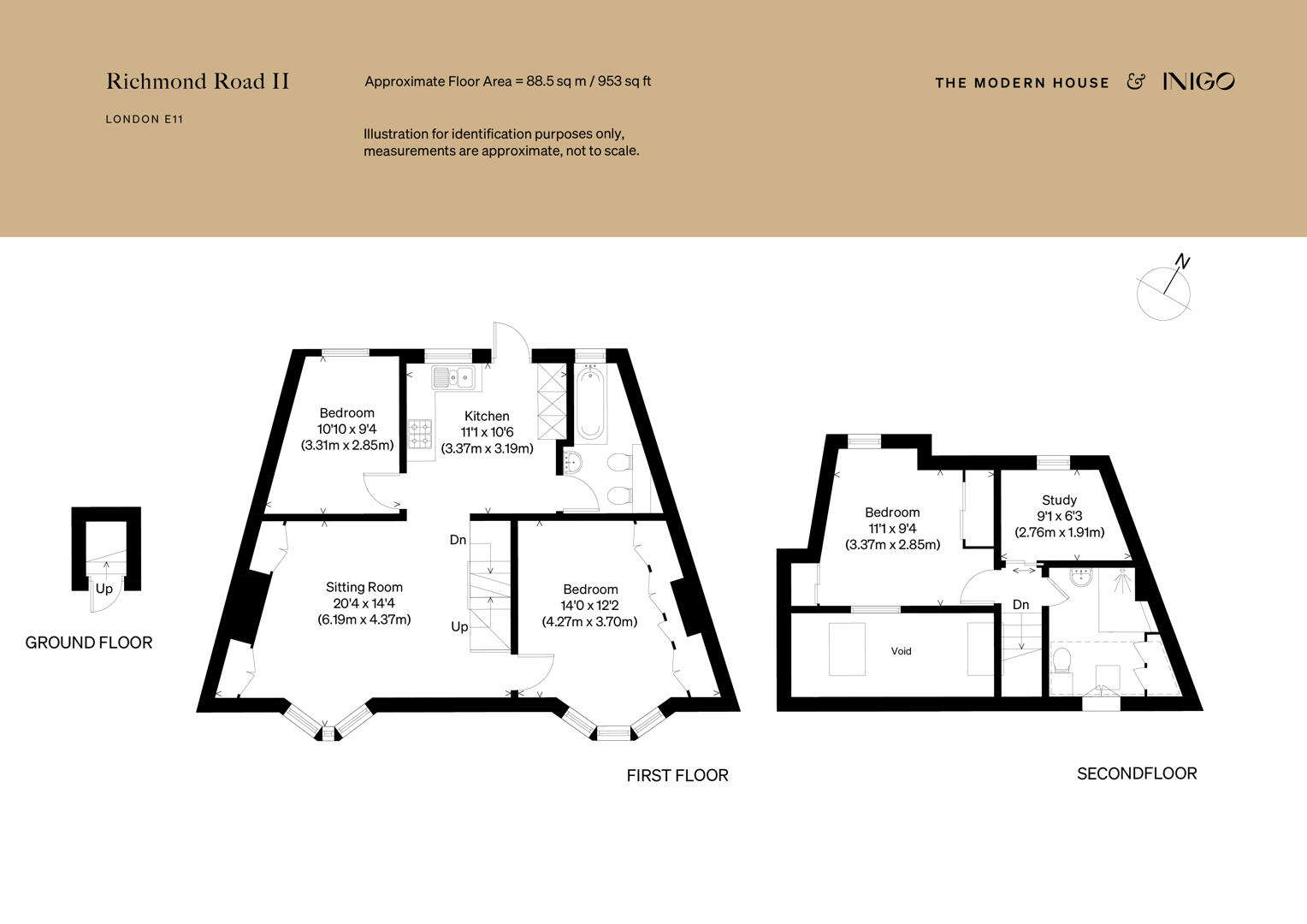 193, Richmond Road, London floorplan