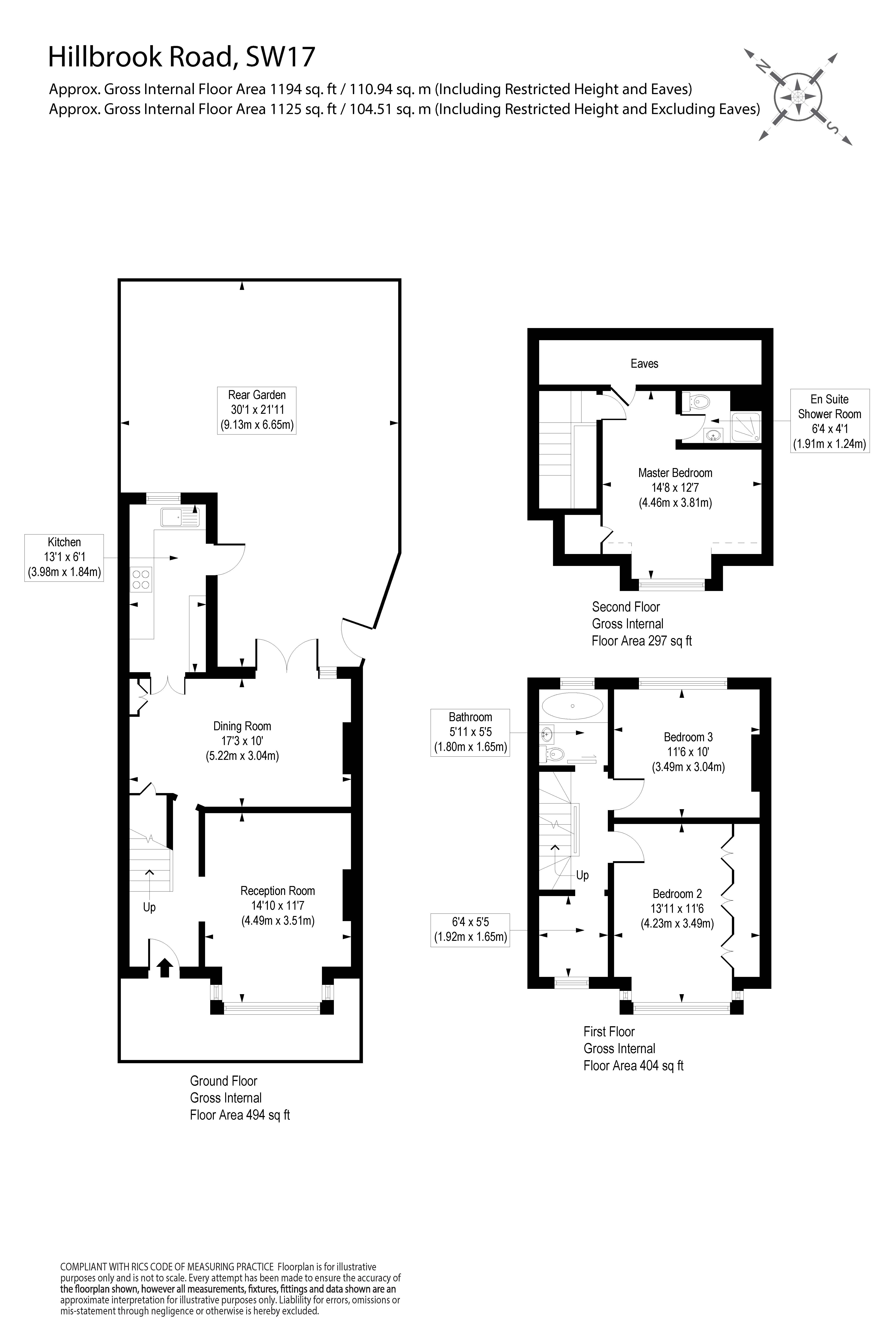 59, Hillbrook Road, London floorplan
