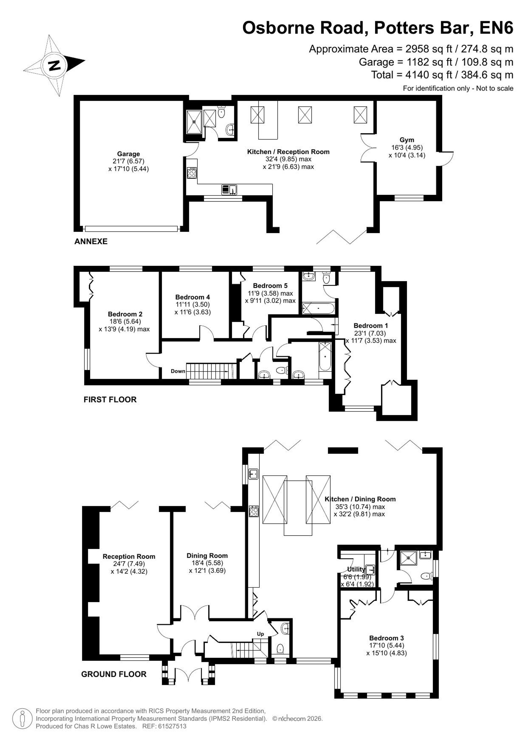 3 Osborne Road, Potters Bar floorplan