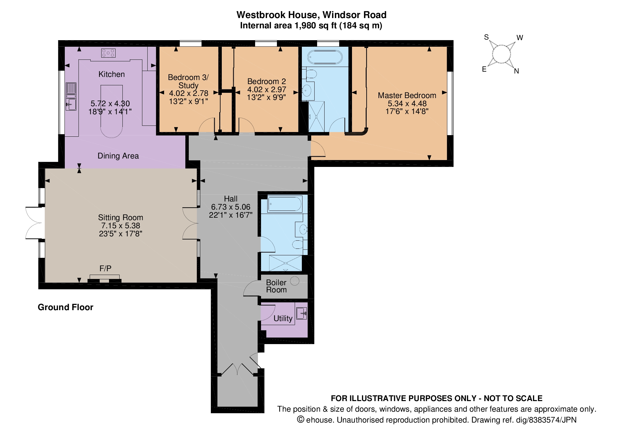 3 Bedrooms Flat for sale in Westbrook House, Windsor Road, Ascot, Berkshire SL5