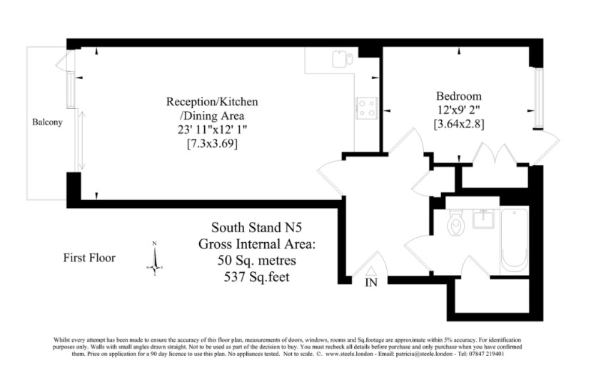 1 Bedrooms Flat for sale in Southstand Apartments, Highbury Stadium Square, London N5