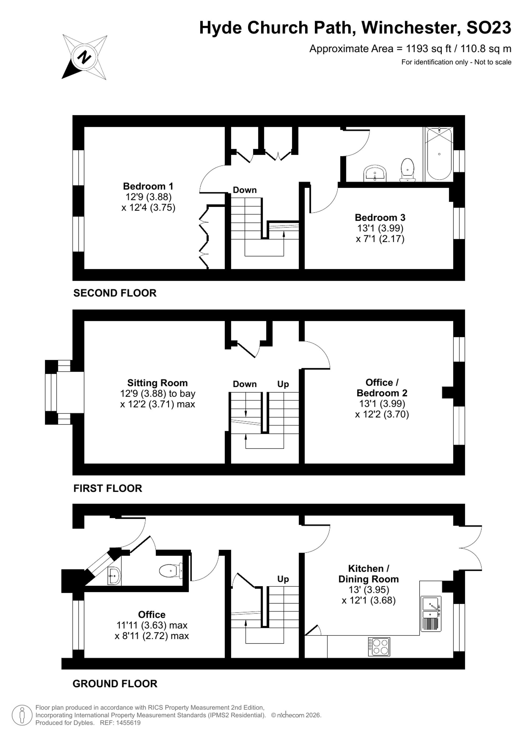 14 Hyde Church Path, Winchester floorplan