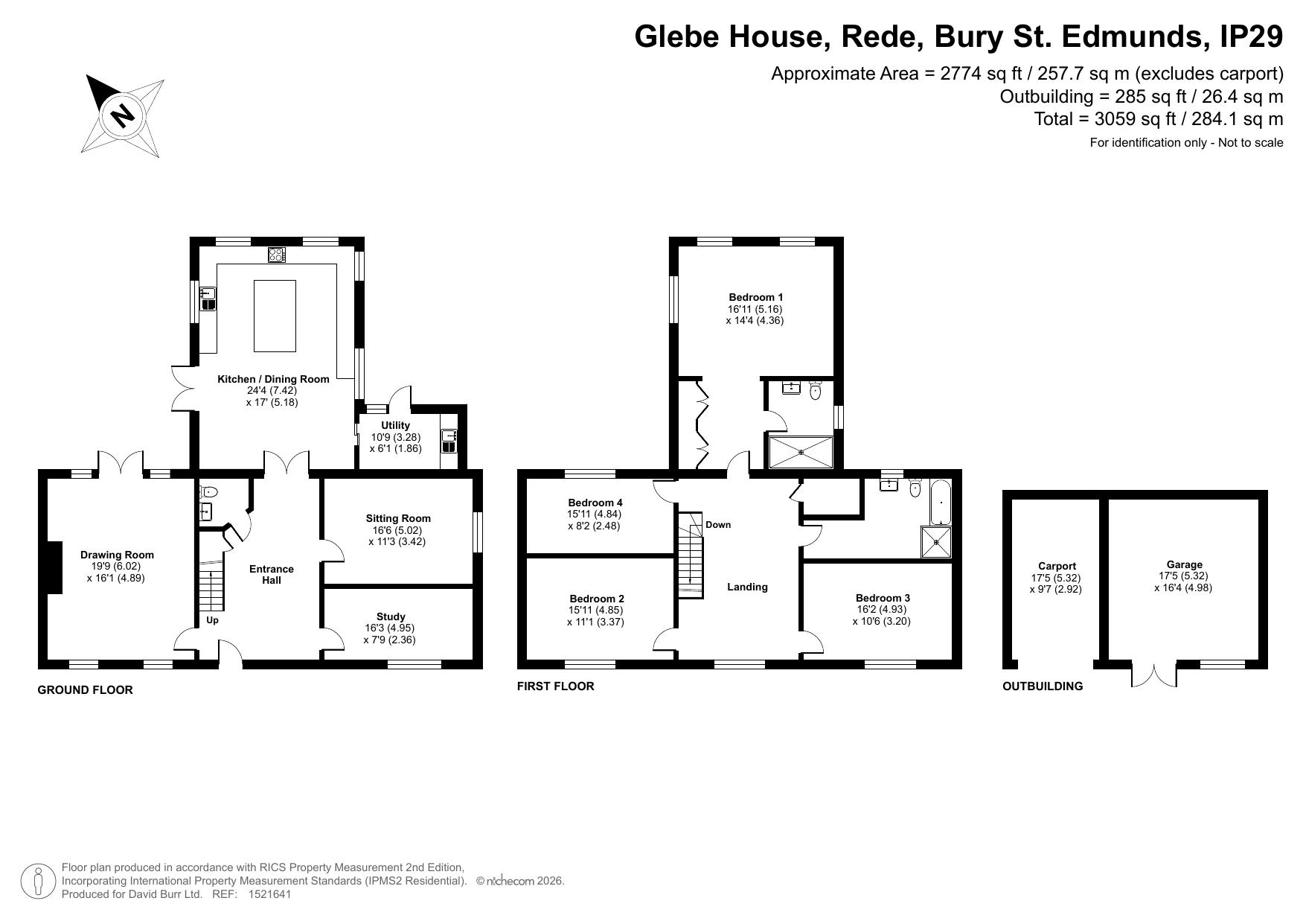 Glebe House, Bury St. Edmunds floorplan